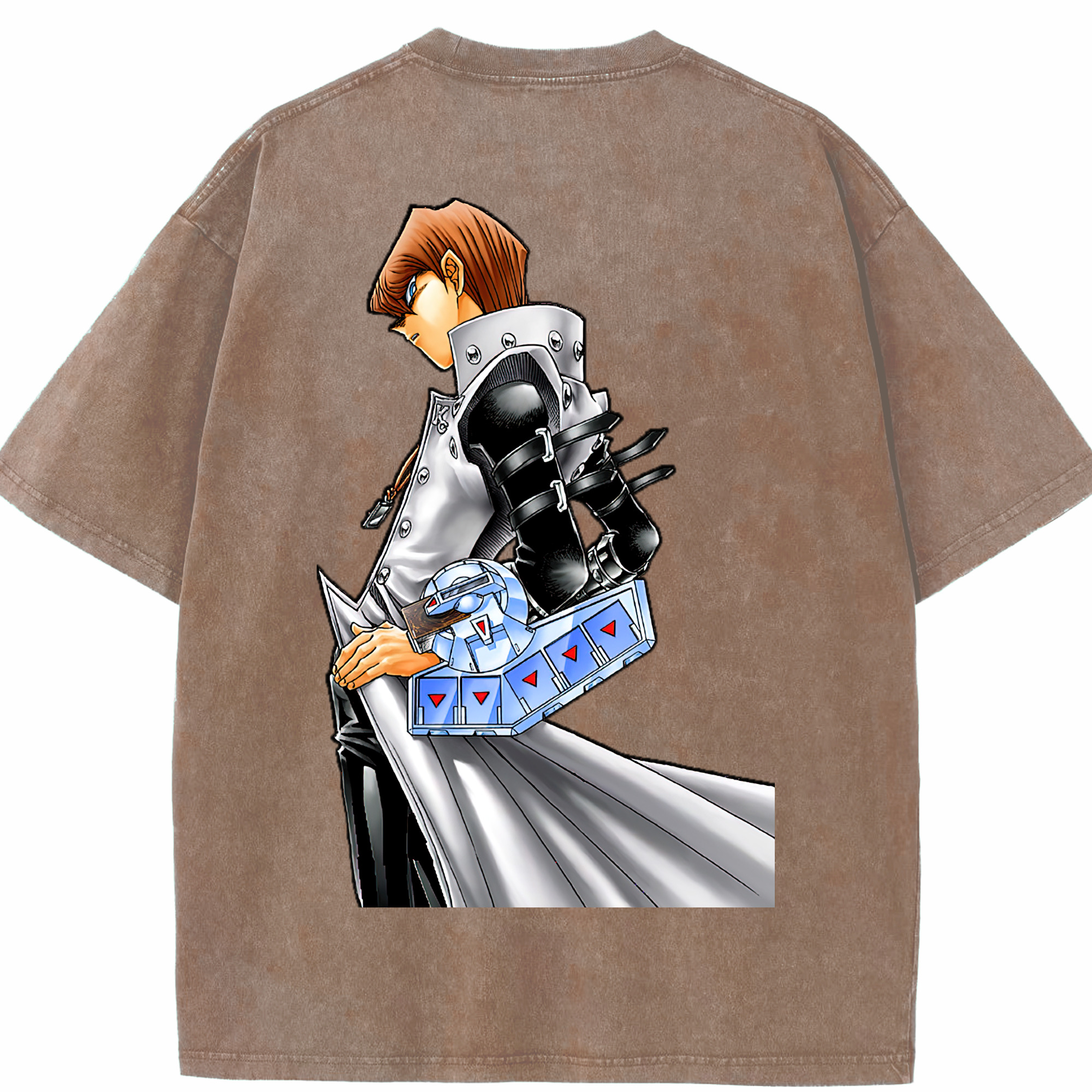 （画像用） 遊☆戯☆王 Yu-Gi-Oh! 綿100% ヴィンテージ風 半袖Tシャツ（背面プリント）