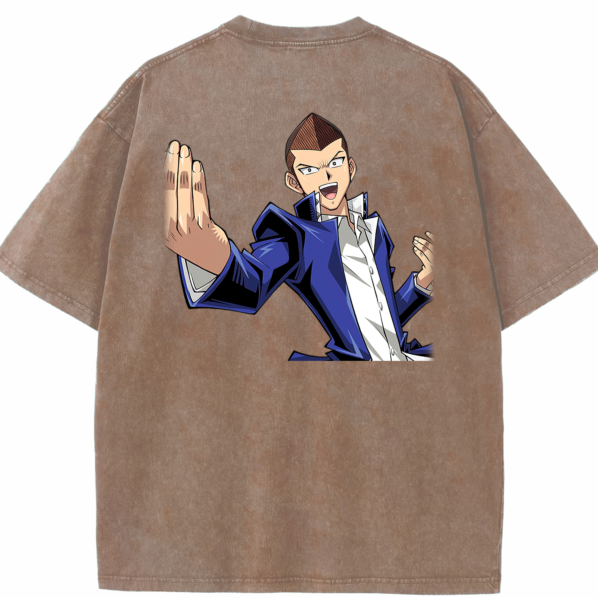 （画像用） 遊☆戯☆王 Yu-Gi-Oh! 綿100% ヴィンテージ風 半袖Tシャツ（背面プリント）