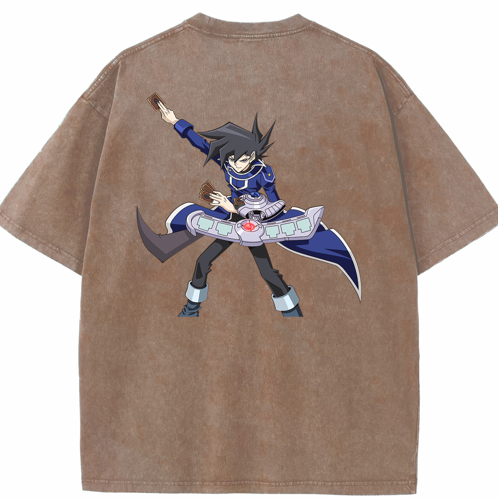 （画像用） 遊☆戯☆王 Yu-Gi-Oh! 綿100% ヴィンテージ風 半袖Tシャツ（背面プリント）