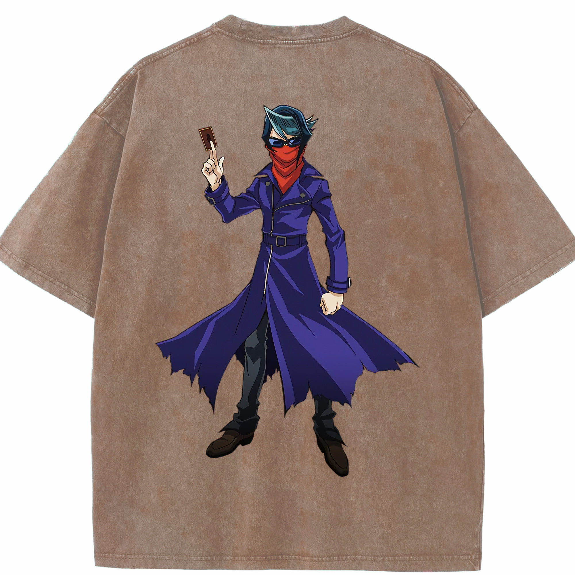 （画像用） 遊☆戯☆王 Yu-Gi-Oh! 綿100% ヴィンテージ風 半袖Tシャツ（背面プリント）