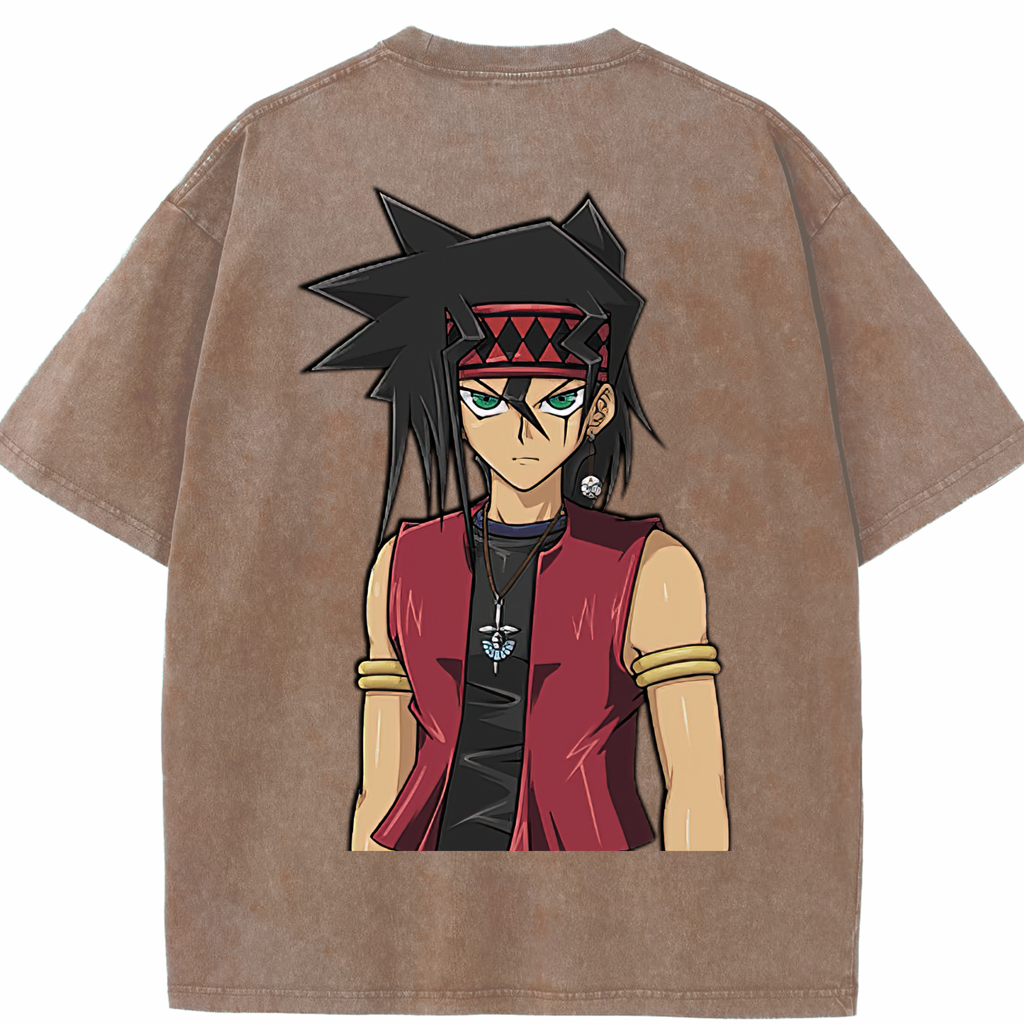 （画像用） 遊☆戯☆王 Yu-Gi-Oh! 綿100% ヴィンテージ風 半袖Tシャツ（背面プリント）