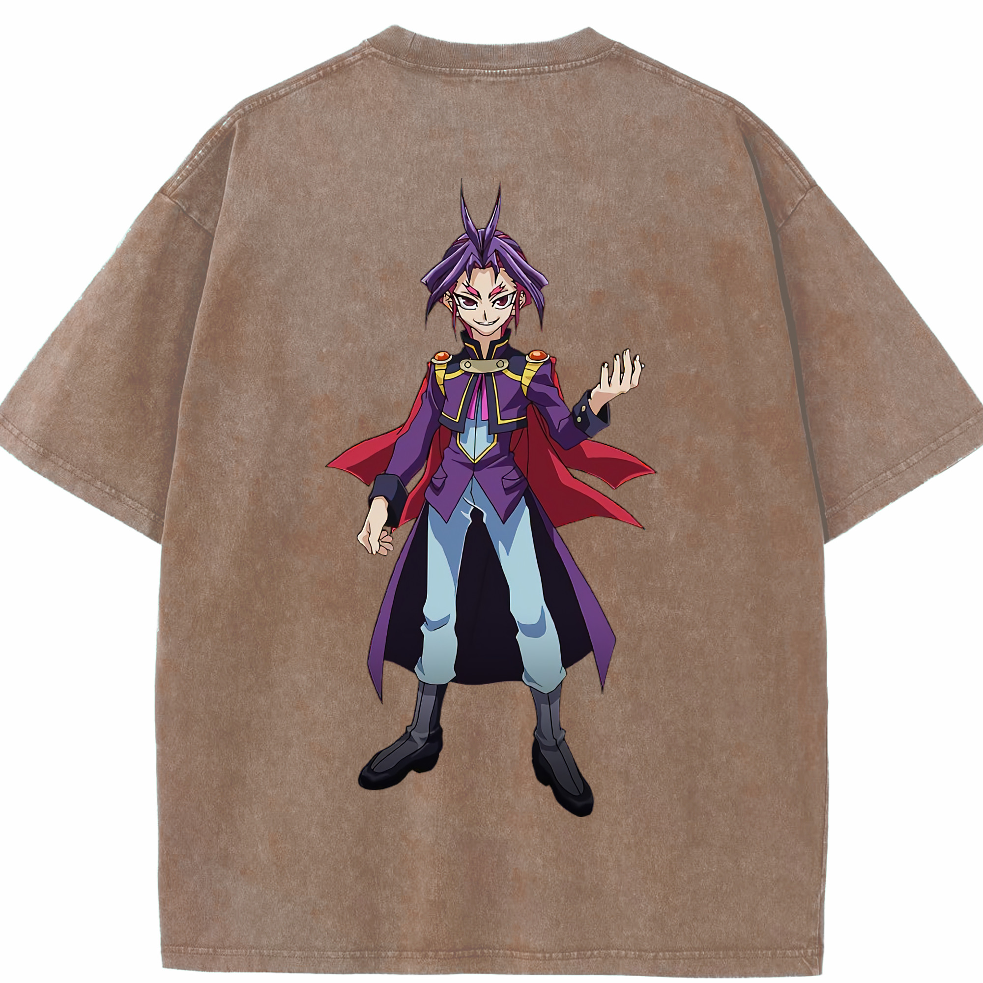 （画像用） 遊☆戯☆王 Yu-Gi-Oh! 綿100% ヴィンテージ風 半袖Tシャツ（背面プリント）