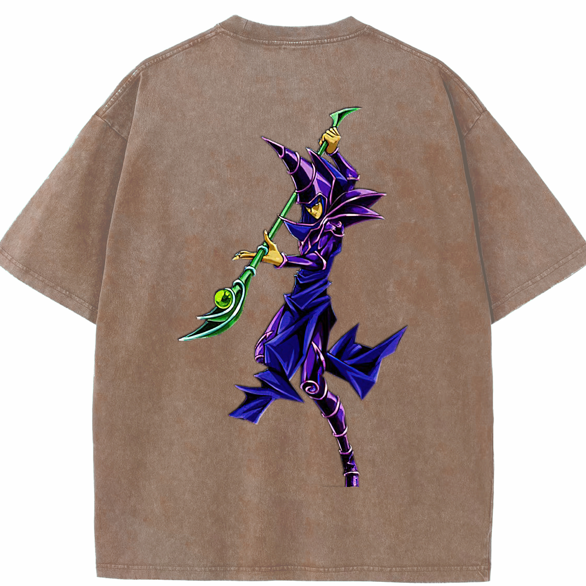 （画像用） 遊☆戯☆王 Yu-Gi-Oh! 綿100% ヴィンテージ風 半袖Tシャツ（背面プリント）