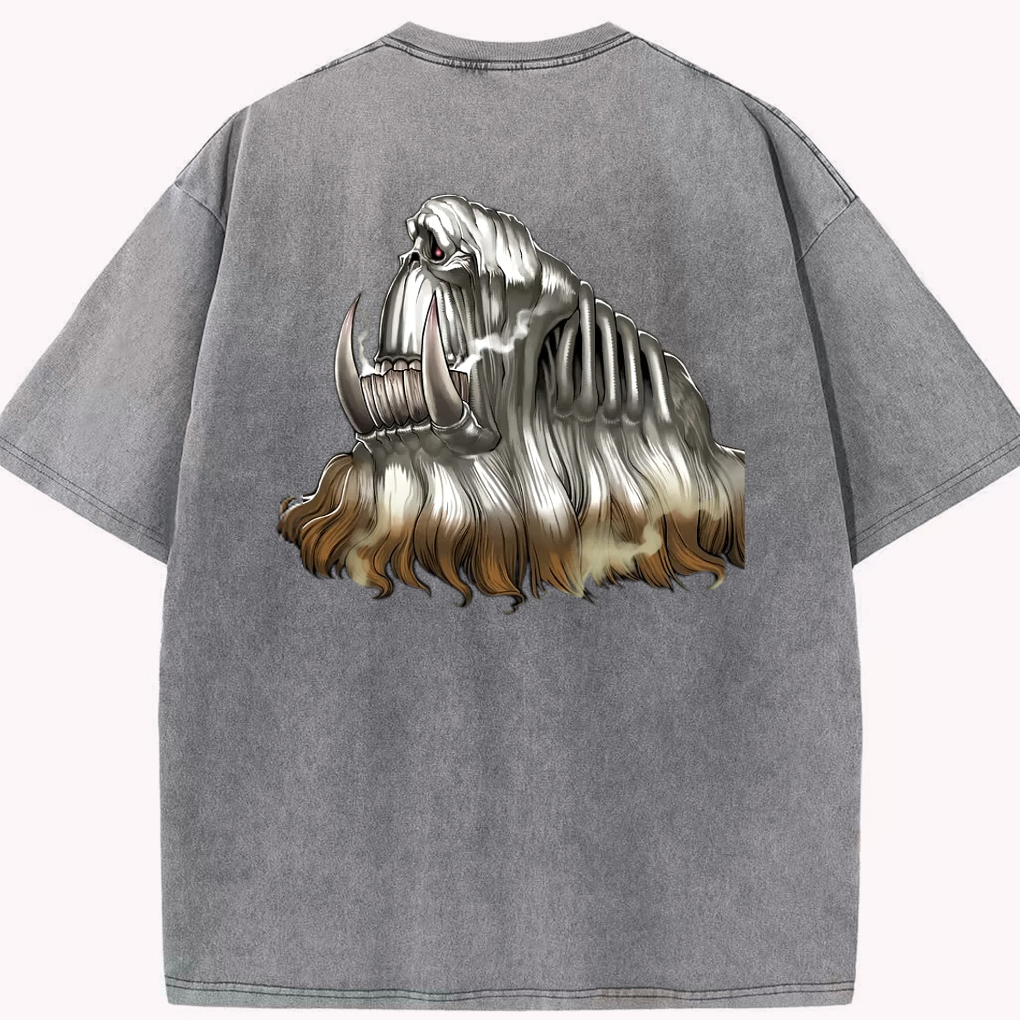 （画像用） 遊☆戯☆王 Yu-Gi-Oh! 綿100% ヴィンテージ風 半袖Tシャツ（背面プリント）