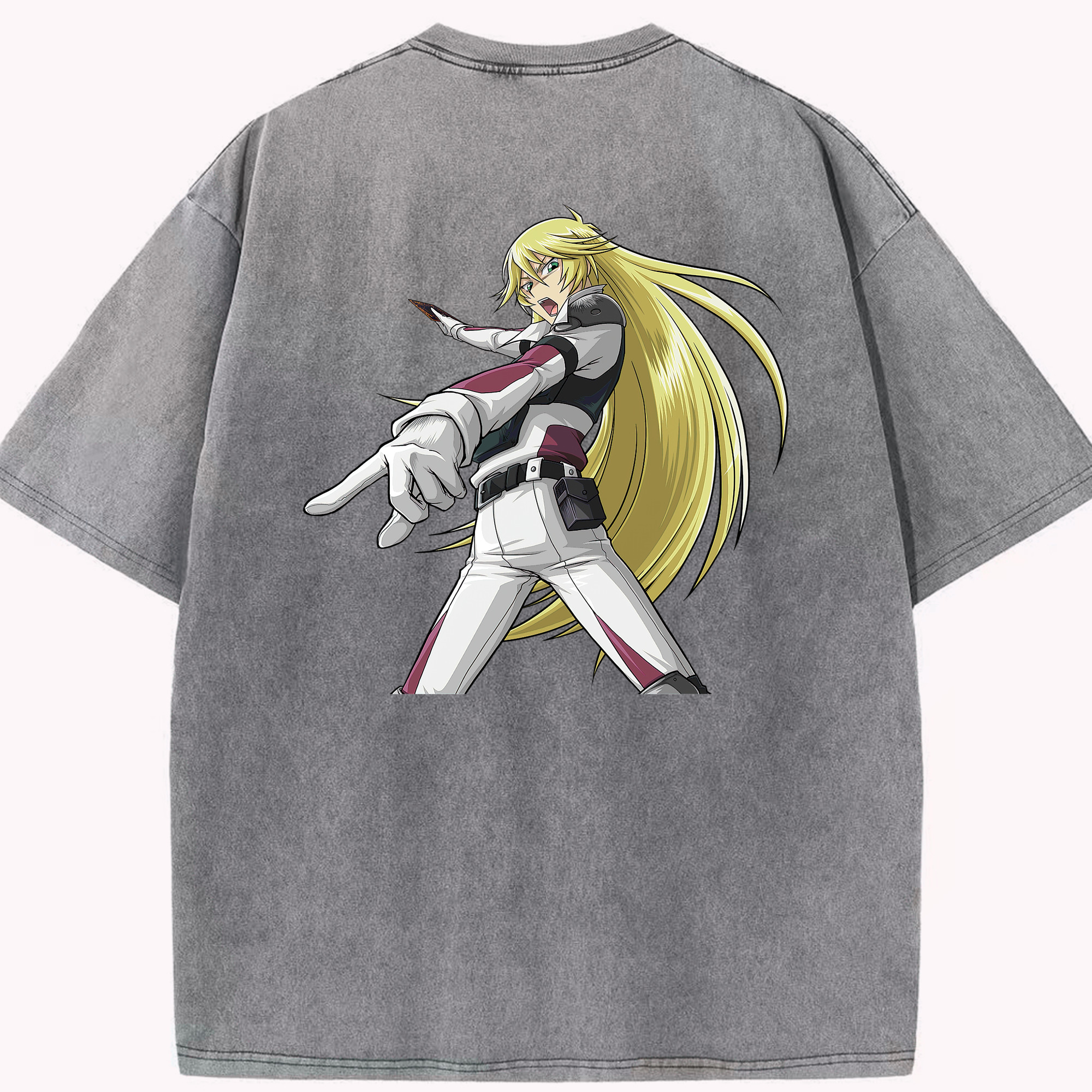 （画像用） 遊☆戯☆王 Yu-Gi-Oh! 綿100% ヴィンテージ風 半袖Tシャツ（背面プリント）