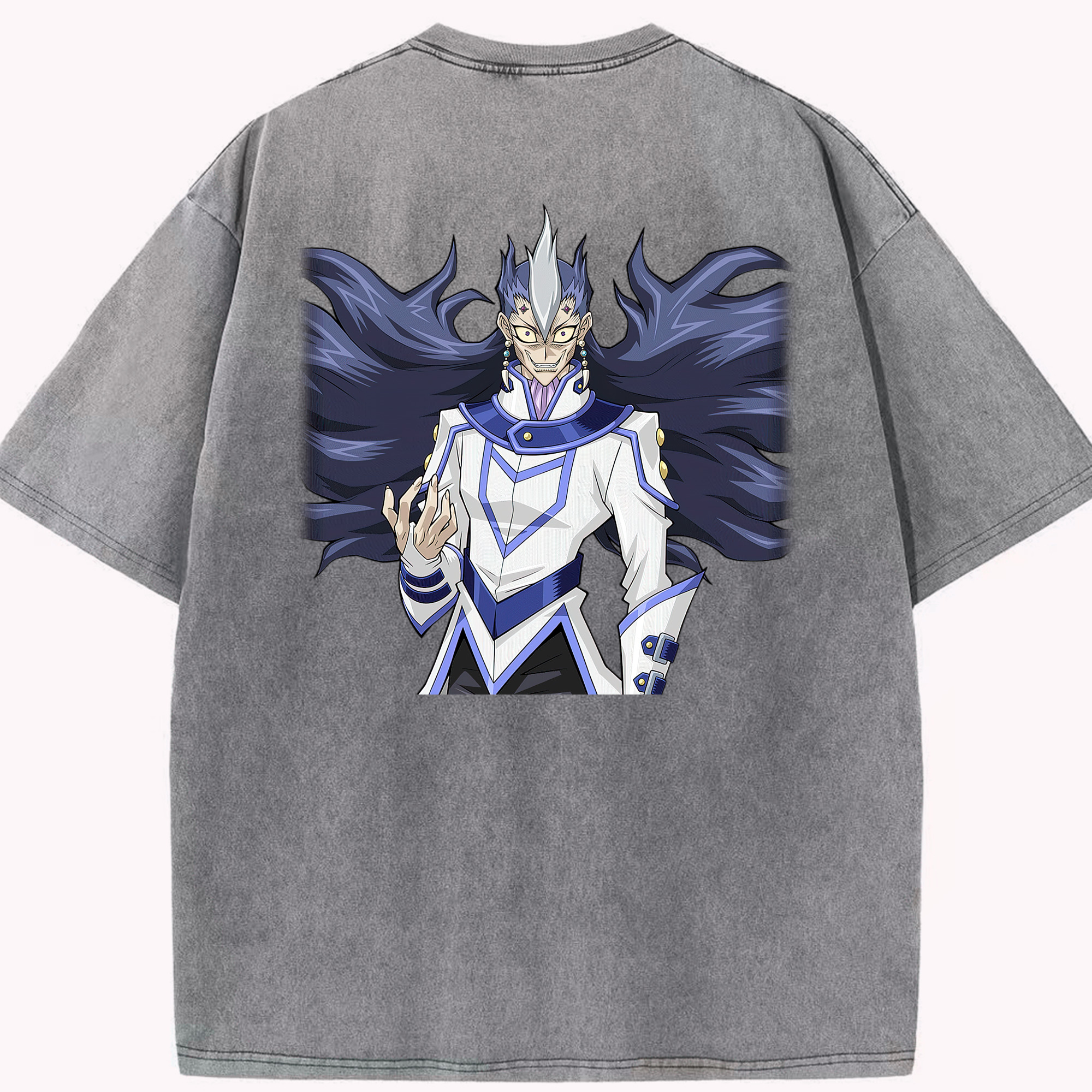 （画像用） 遊☆戯☆王 Yu-Gi-Oh! 綿100% ヴィンテージ風 半袖Tシャツ（背面プリント）