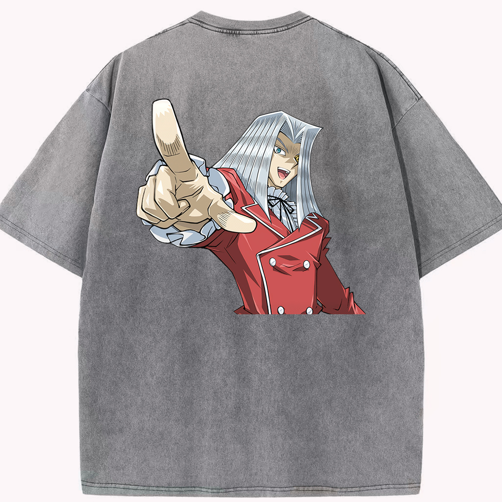 （画像用） 遊☆戯☆王 Yu-Gi-Oh! 綿100% ヴィンテージ風 半袖Tシャツ（背面プリント）
