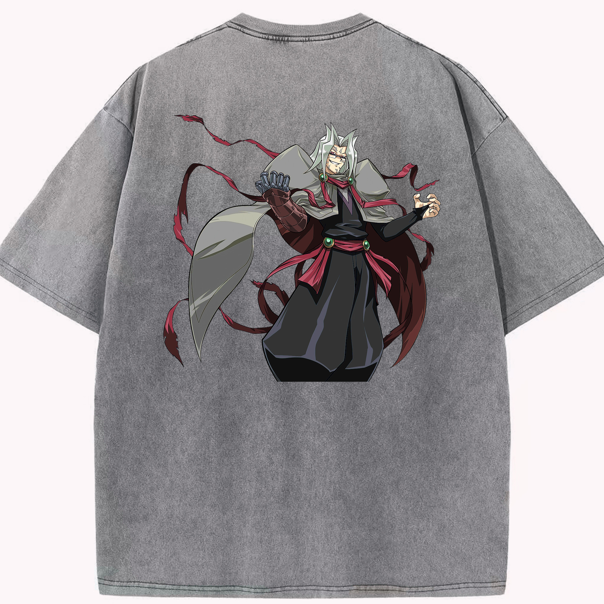 （画像用） 遊☆戯☆王 Yu-Gi-Oh! 綿100% ヴィンテージ風 半袖Tシャツ（背面プリント）