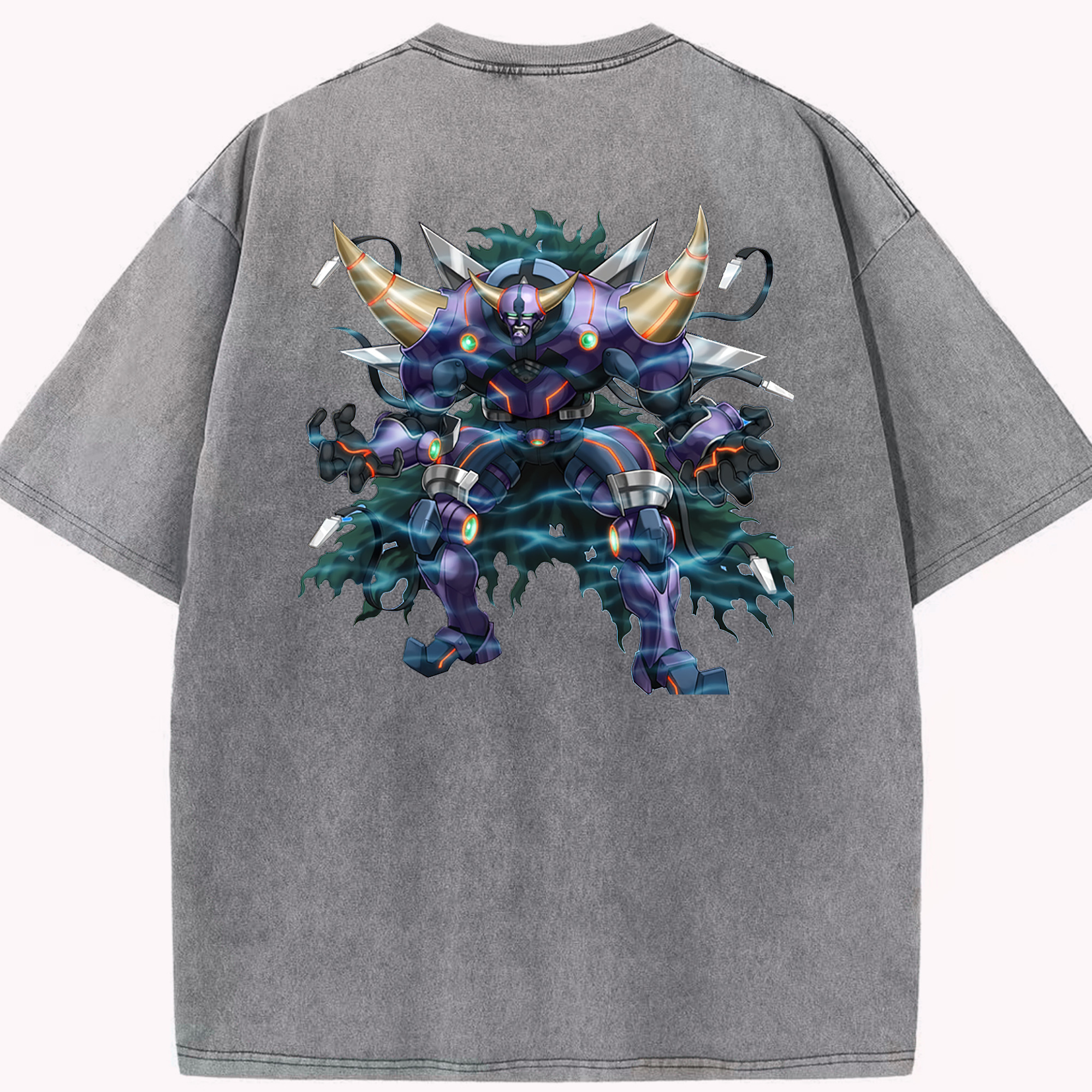 （画像用） 遊☆戯☆王 Yu-Gi-Oh! 綿100% ヴィンテージ風 半袖Tシャツ（背面プリント）