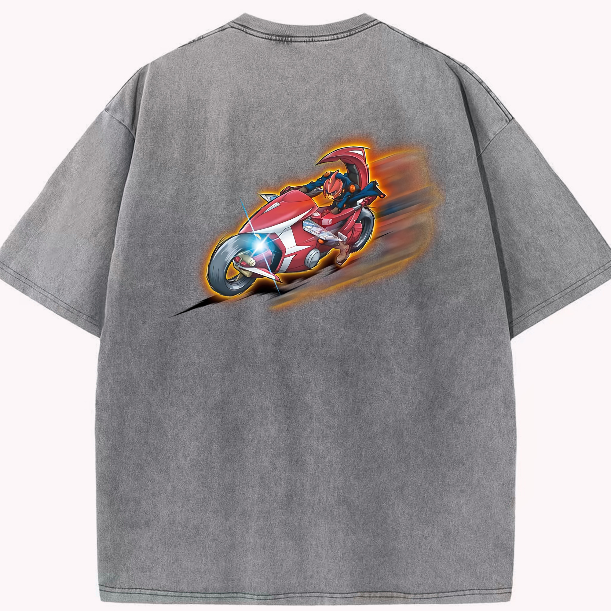 （画像用） 遊☆戯☆王 Yu-Gi-Oh! 綿100% ヴィンテージ風 半袖Tシャツ（背面プリント）