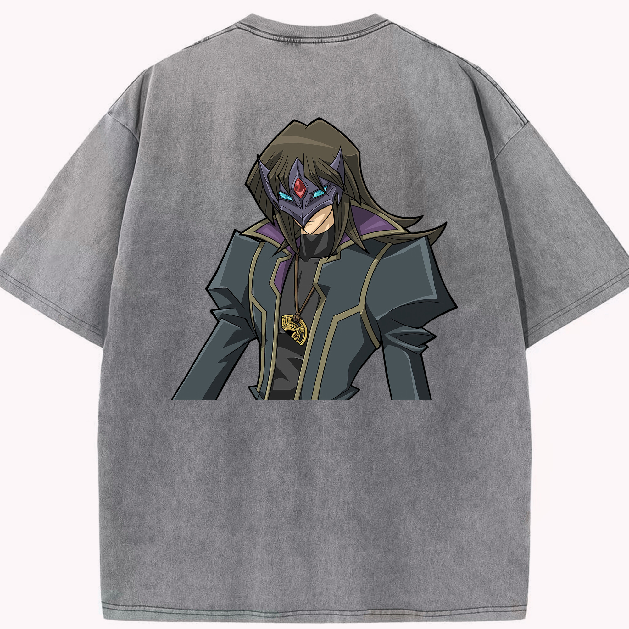 （画像用） 遊☆戯☆王 Yu-Gi-Oh! 綿100% ヴィンテージ風 半袖Tシャツ（背面プリント）