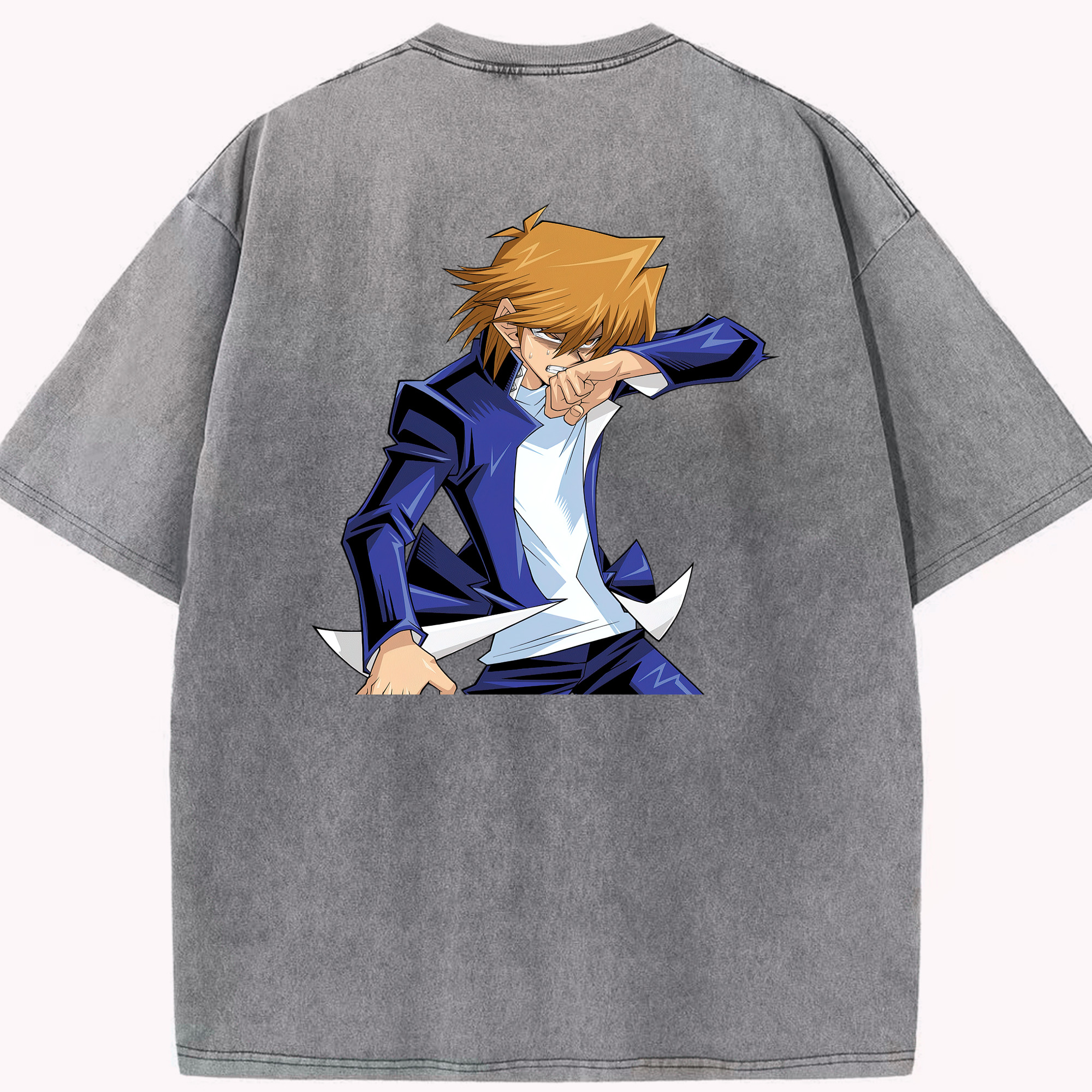 （画像用） 遊☆戯☆王 Yu-Gi-Oh! 綿100% ヴィンテージ風 半袖Tシャツ（背面プリント）