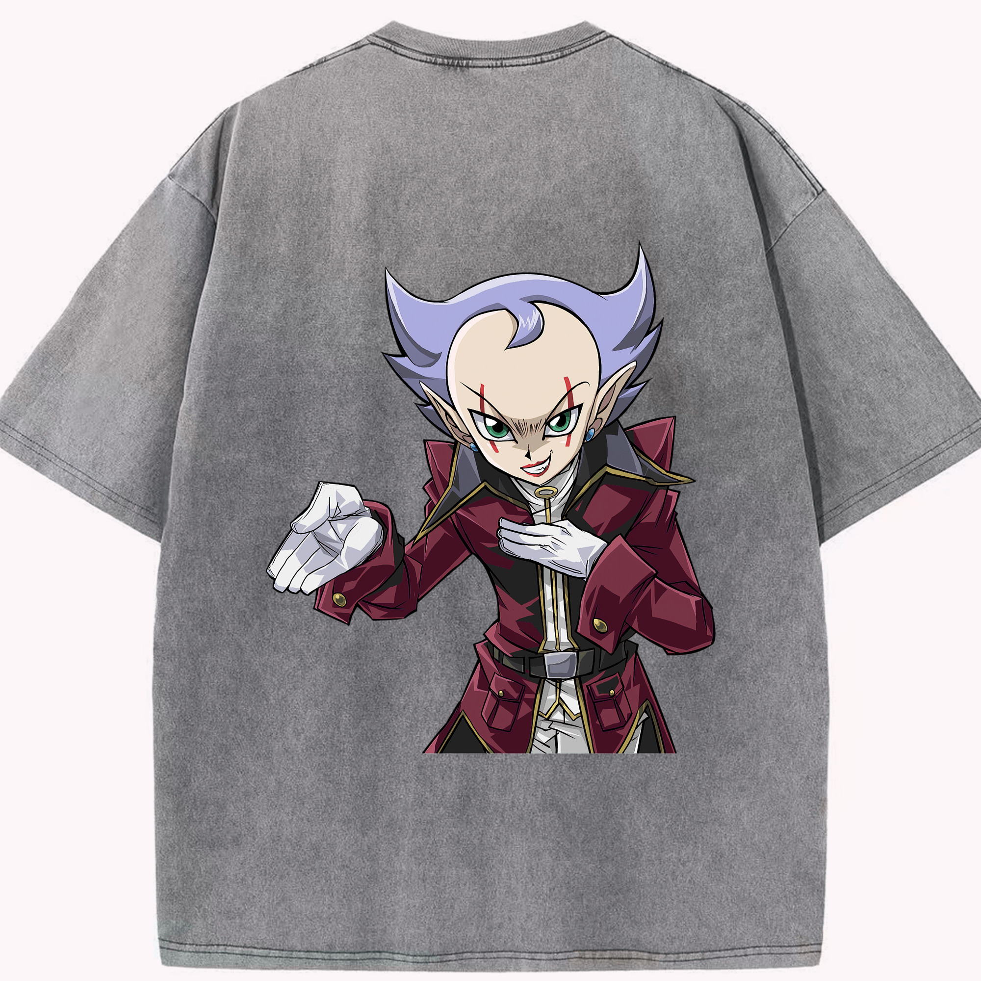 （画像用） 遊☆戯☆王 Yu-Gi-Oh! 綿100% ヴィンテージ風 半袖Tシャツ（背面プリント）