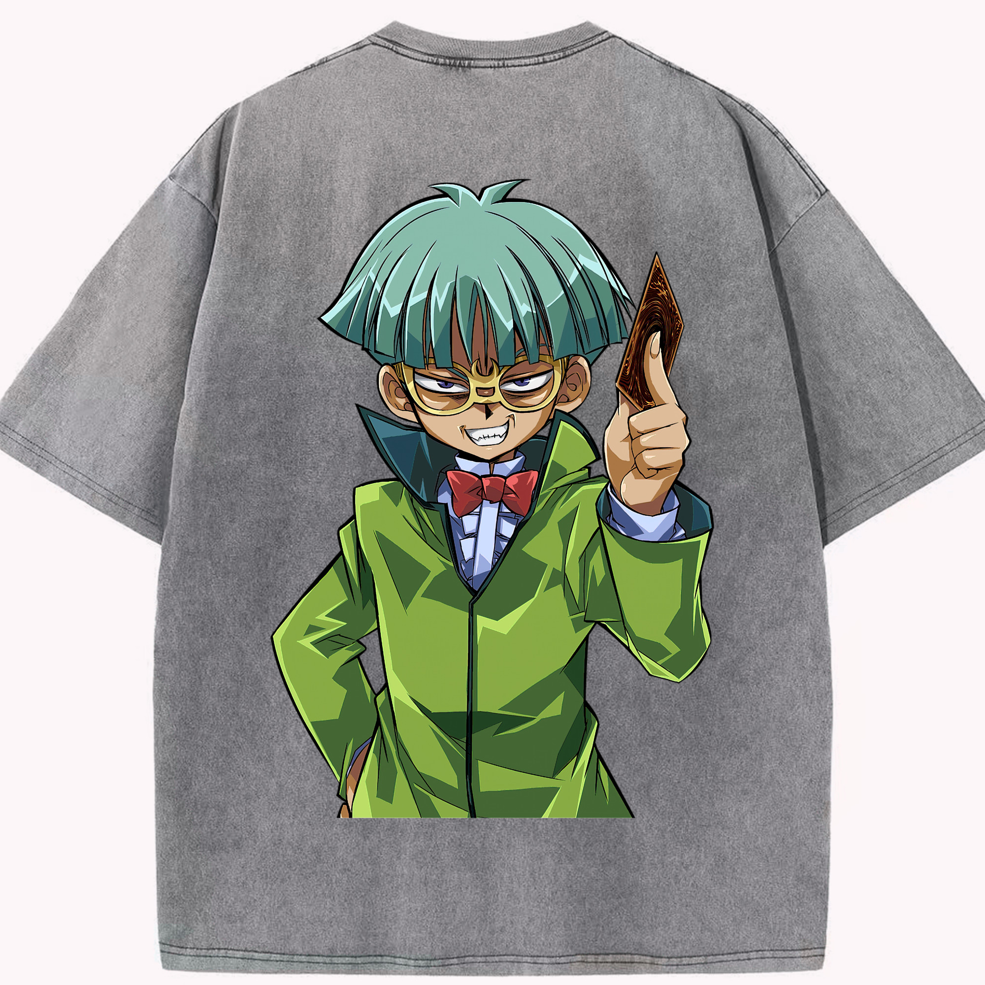 （画像用） 遊☆戯☆王 Yu-Gi-Oh! 綿100% ヴィンテージ風 半袖Tシャツ（背面プリント）
