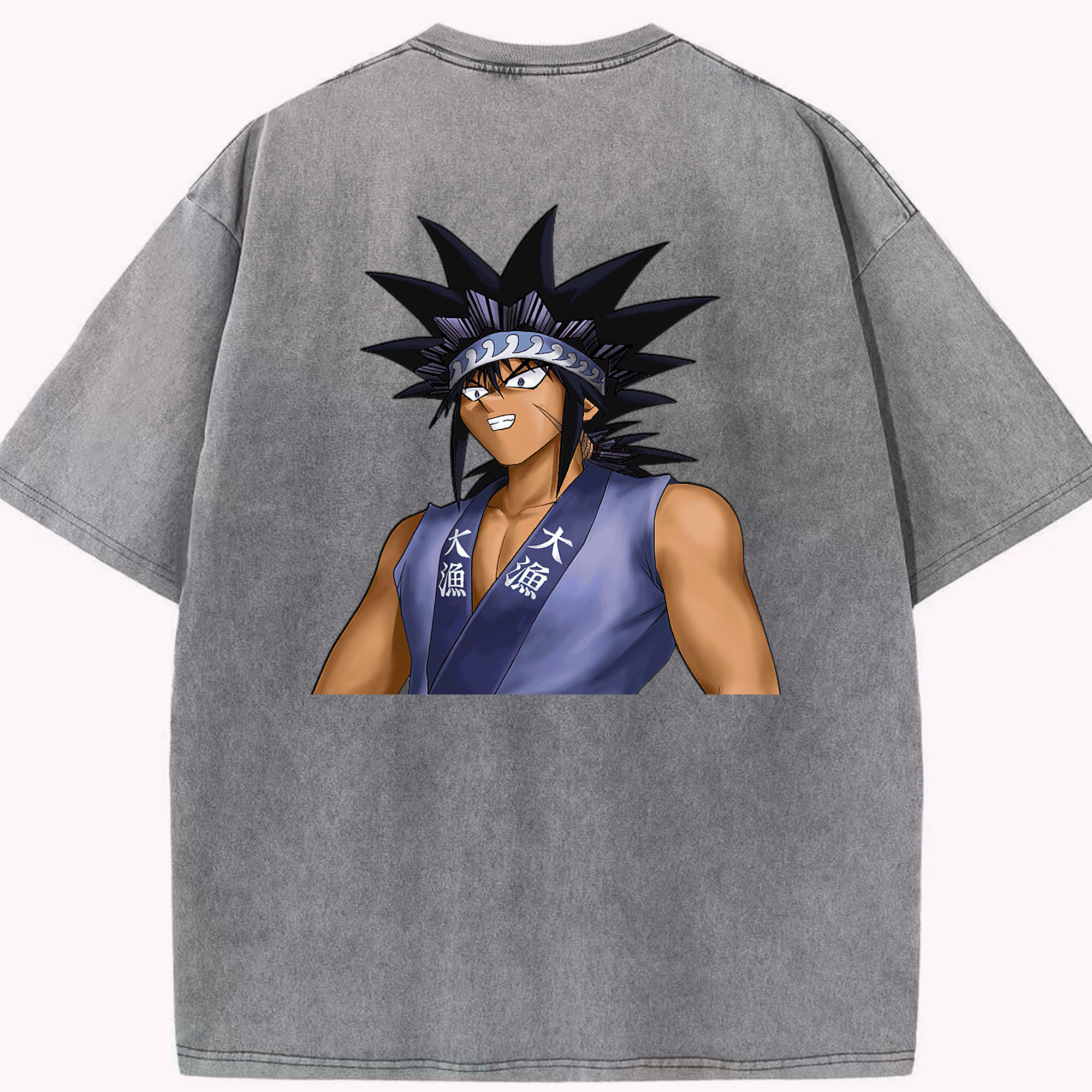 （画像用） 遊☆戯☆王 Yu-Gi-Oh! 綿100% ヴィンテージ風 半袖Tシャツ（背面プリント）