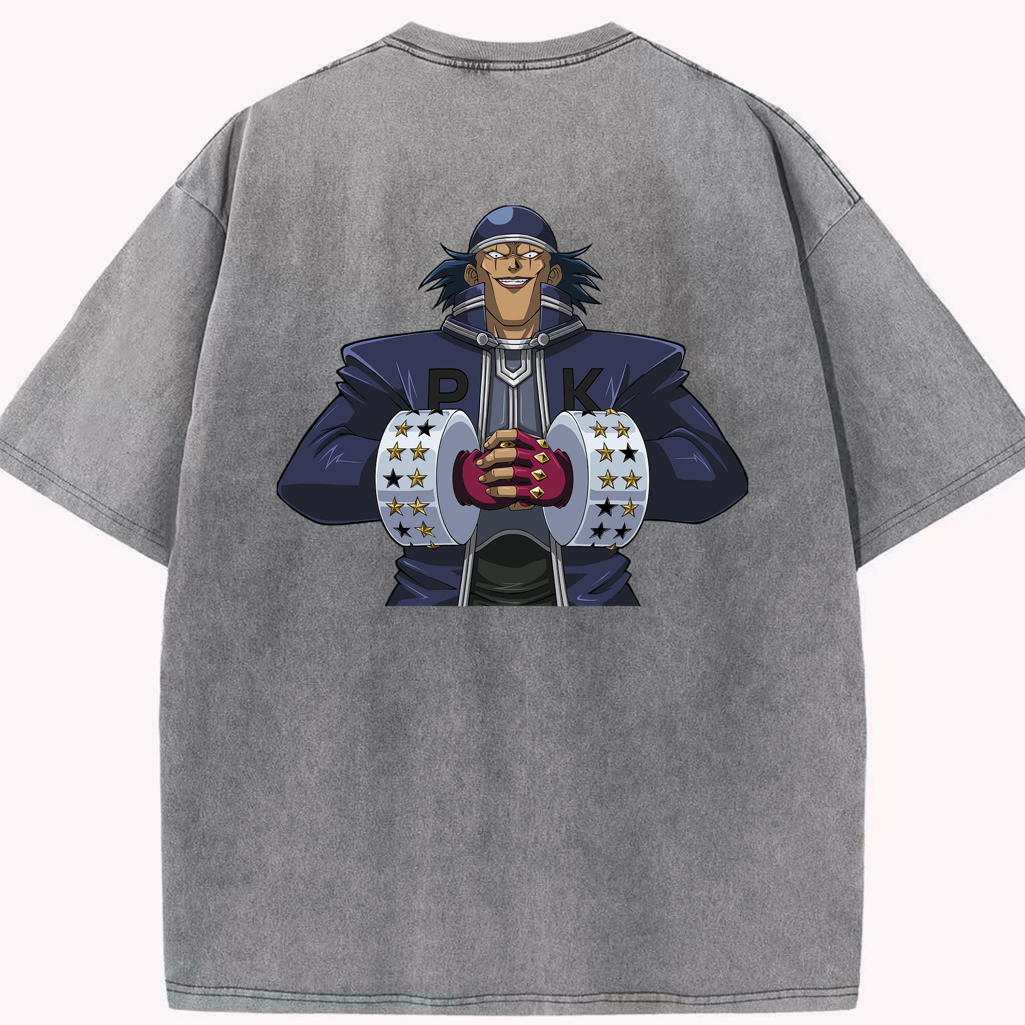 （画像用） 遊☆戯☆王 Yu-Gi-Oh! 綿100% ヴィンテージ風 半袖Tシャツ（背面プリント）
