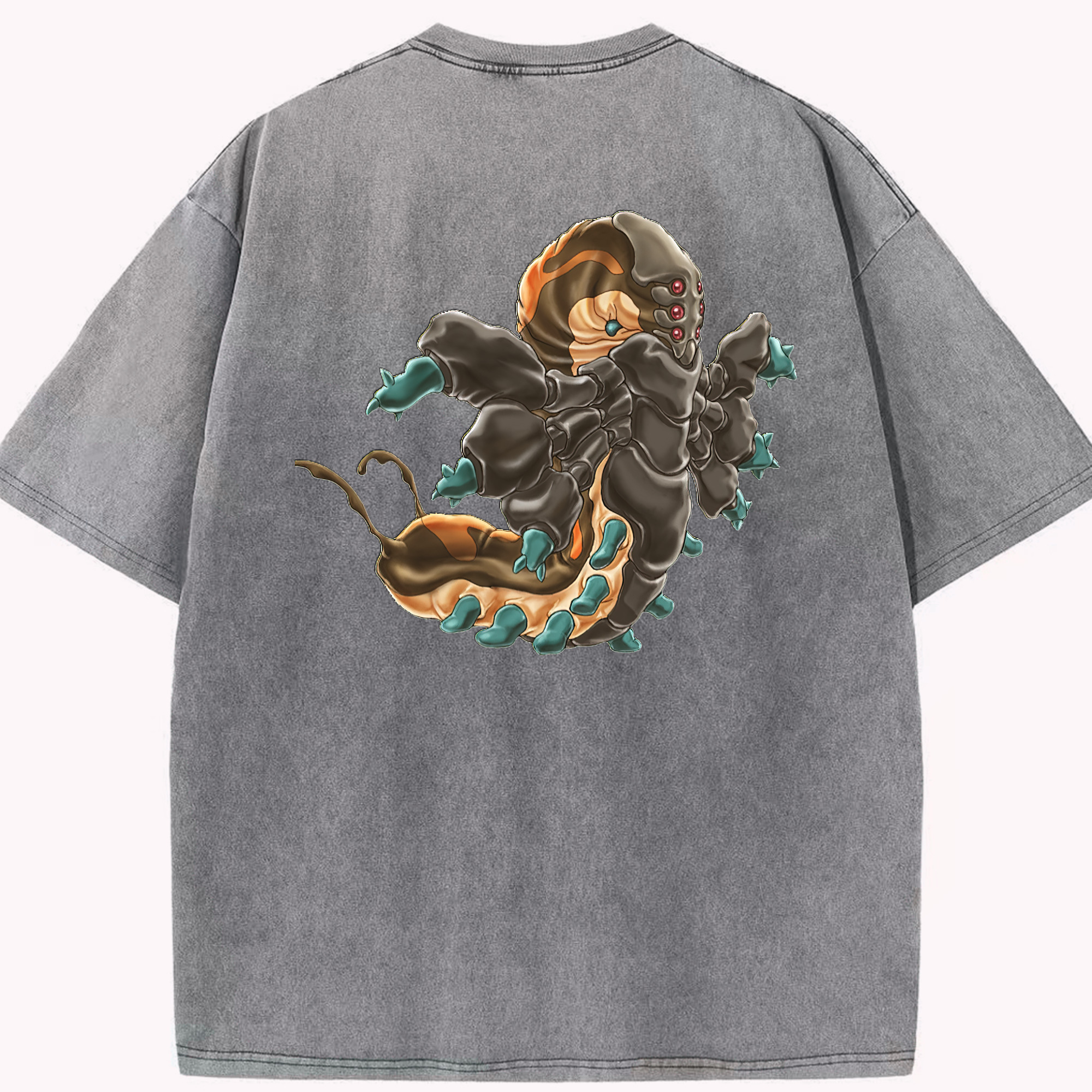 （画像用） 遊☆戯☆王 Yu-Gi-Oh! 綿100% ヴィンテージ風 半袖Tシャツ（背面プリント）