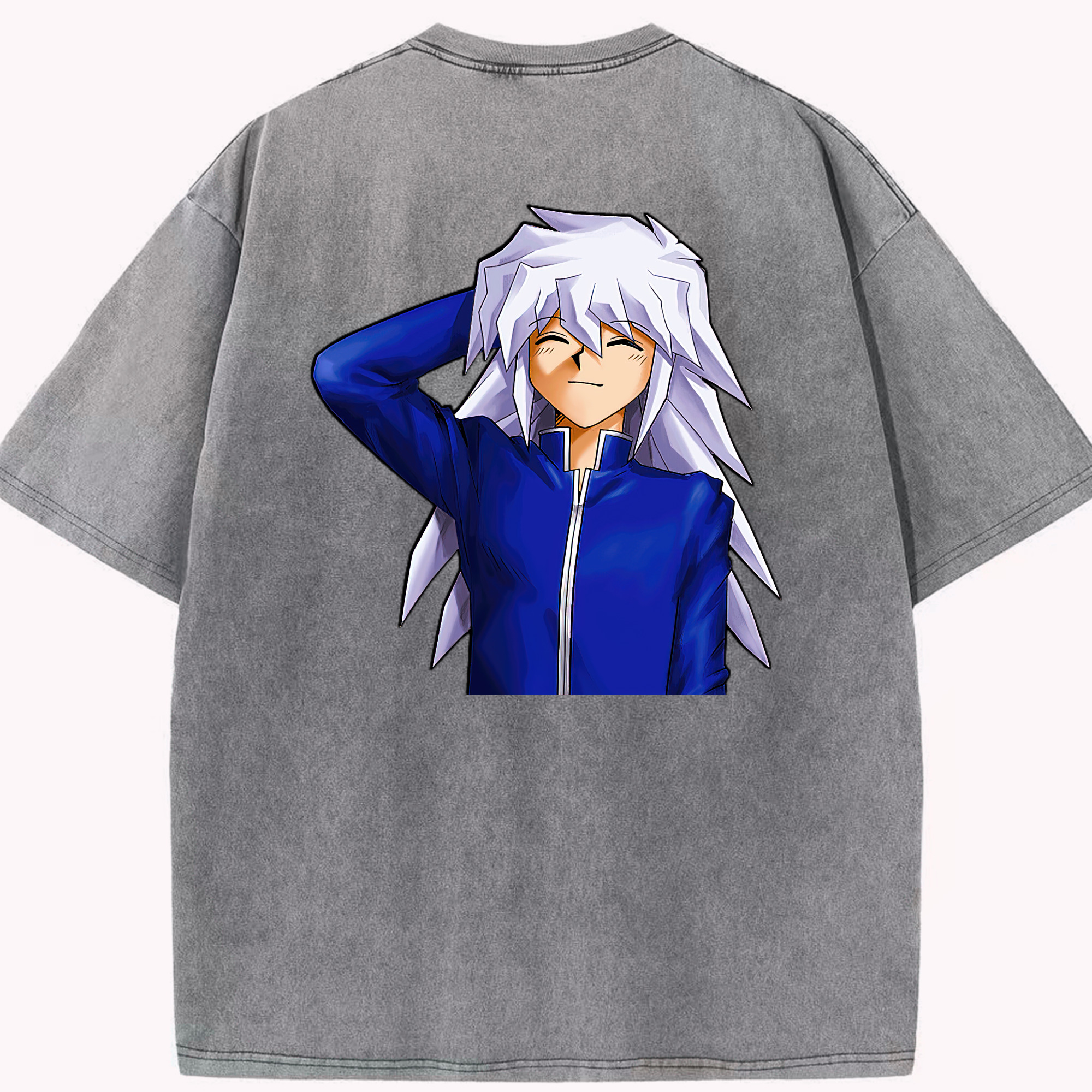 （画像用） 遊☆戯☆王 Yu-Gi-Oh! 綿100% ヴィンテージ風 半袖Tシャツ（背面プリント）