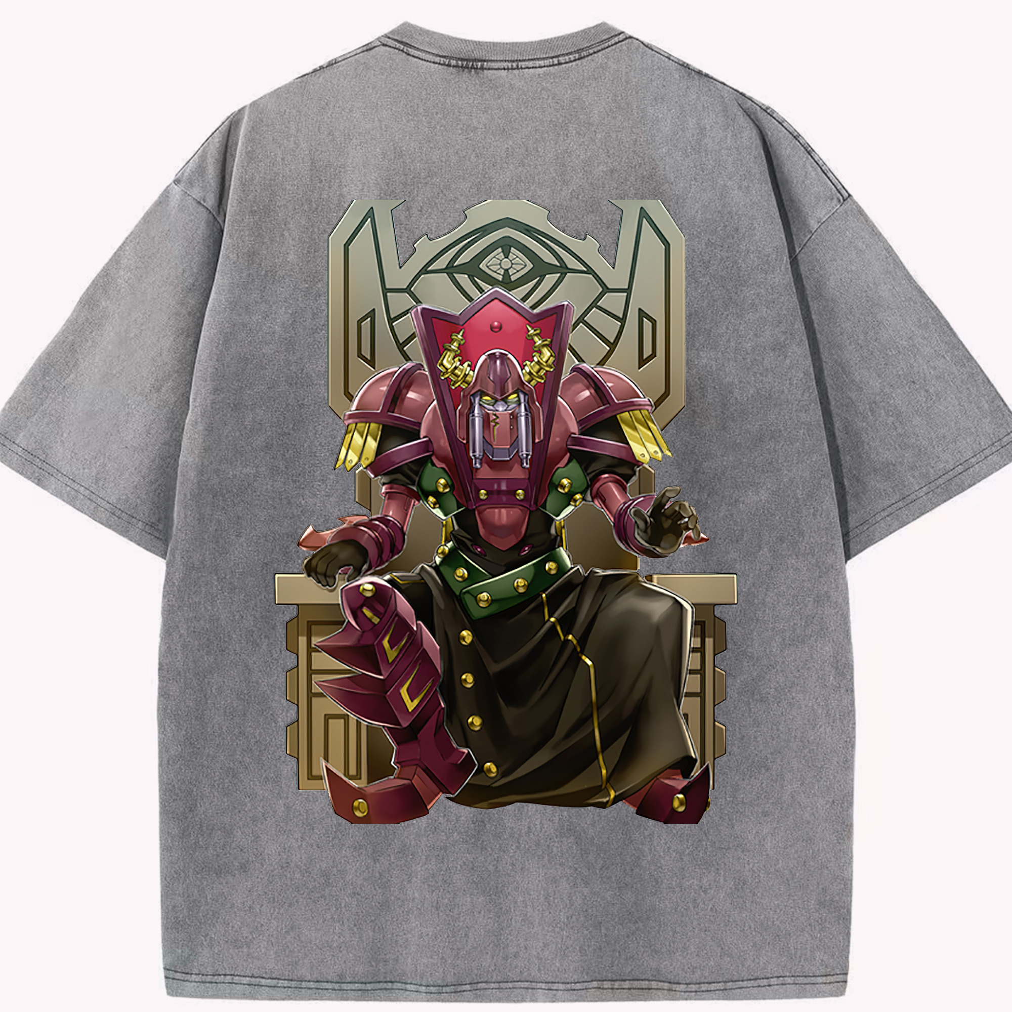 （画像用） 遊☆戯☆王 Yu-Gi-Oh! 綿100% ヴィンテージ風 半袖Tシャツ（背面プリント）