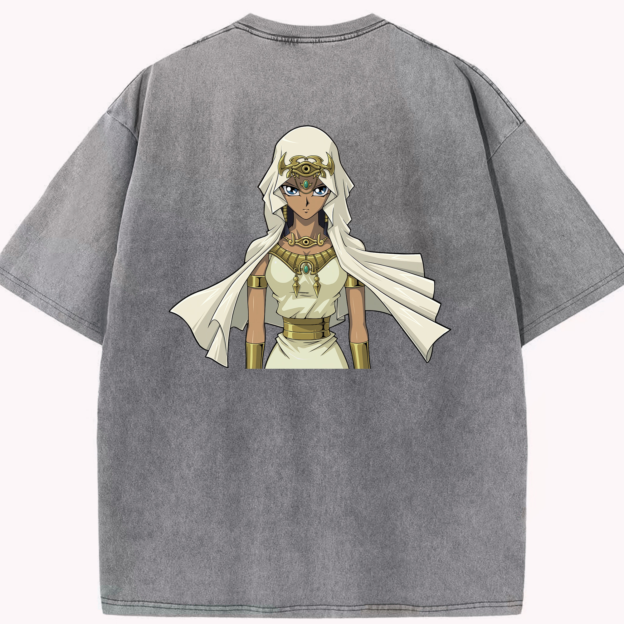 （画像用） 遊☆戯☆王 Yu-Gi-Oh! 綿100% ヴィンテージ風 半袖Tシャツ（背面プリント）