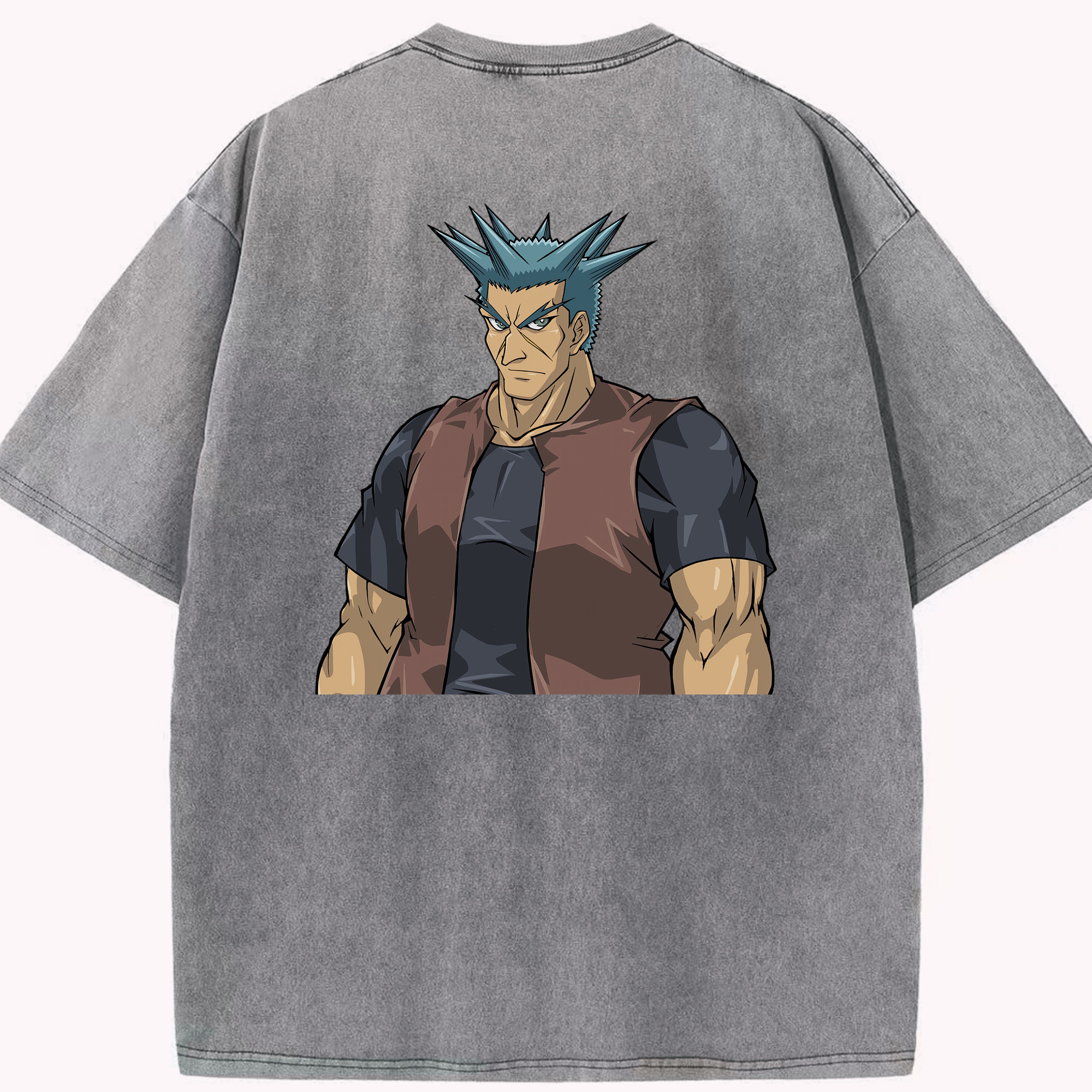 （画像用） 遊☆戯☆王 Yu-Gi-Oh! 綿100% ヴィンテージ風 半袖Tシャツ（背面プリント）