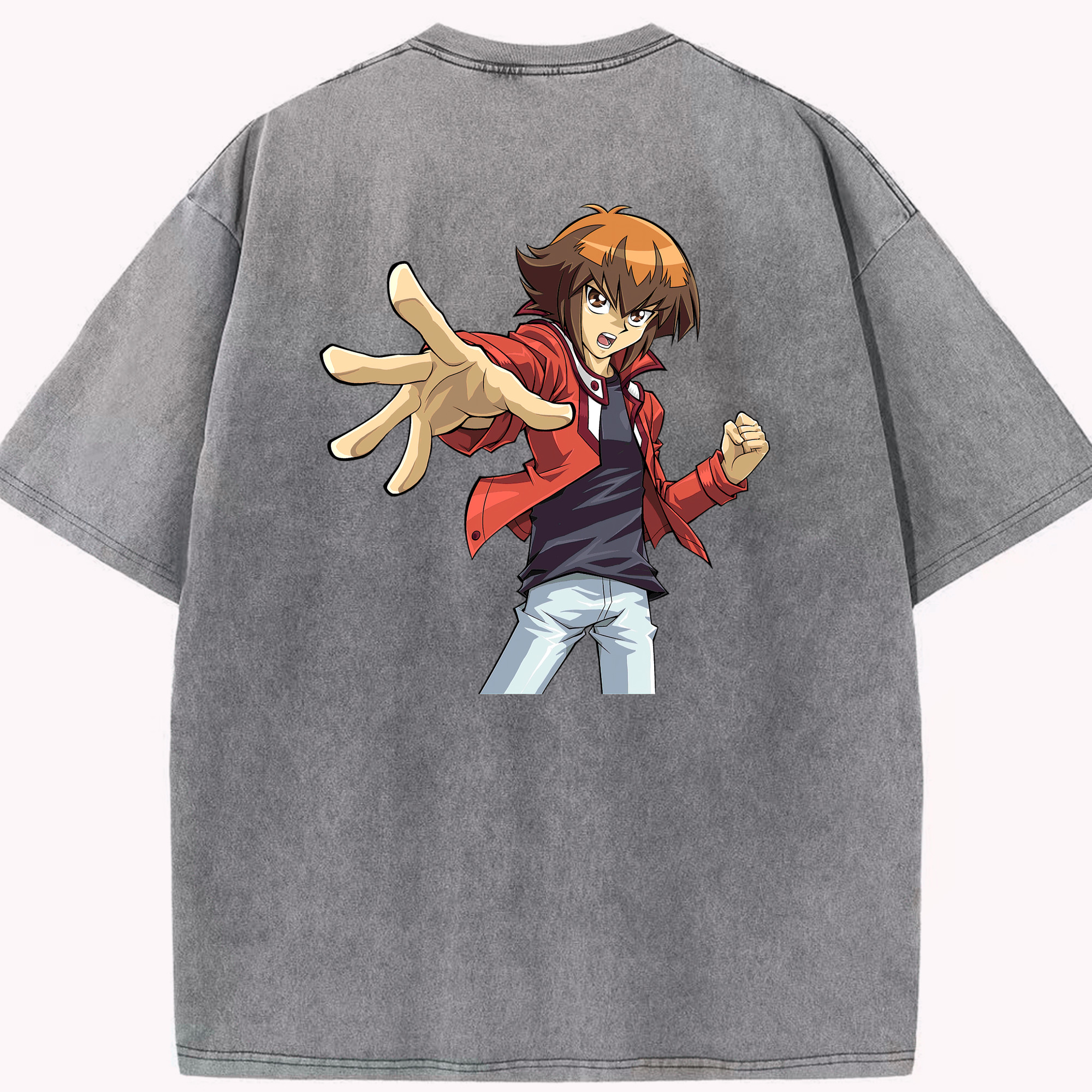 （画像用） 遊☆戯☆王 Yu-Gi-Oh! 綿100% ヴィンテージ風 半袖Tシャツ（背面プリント）