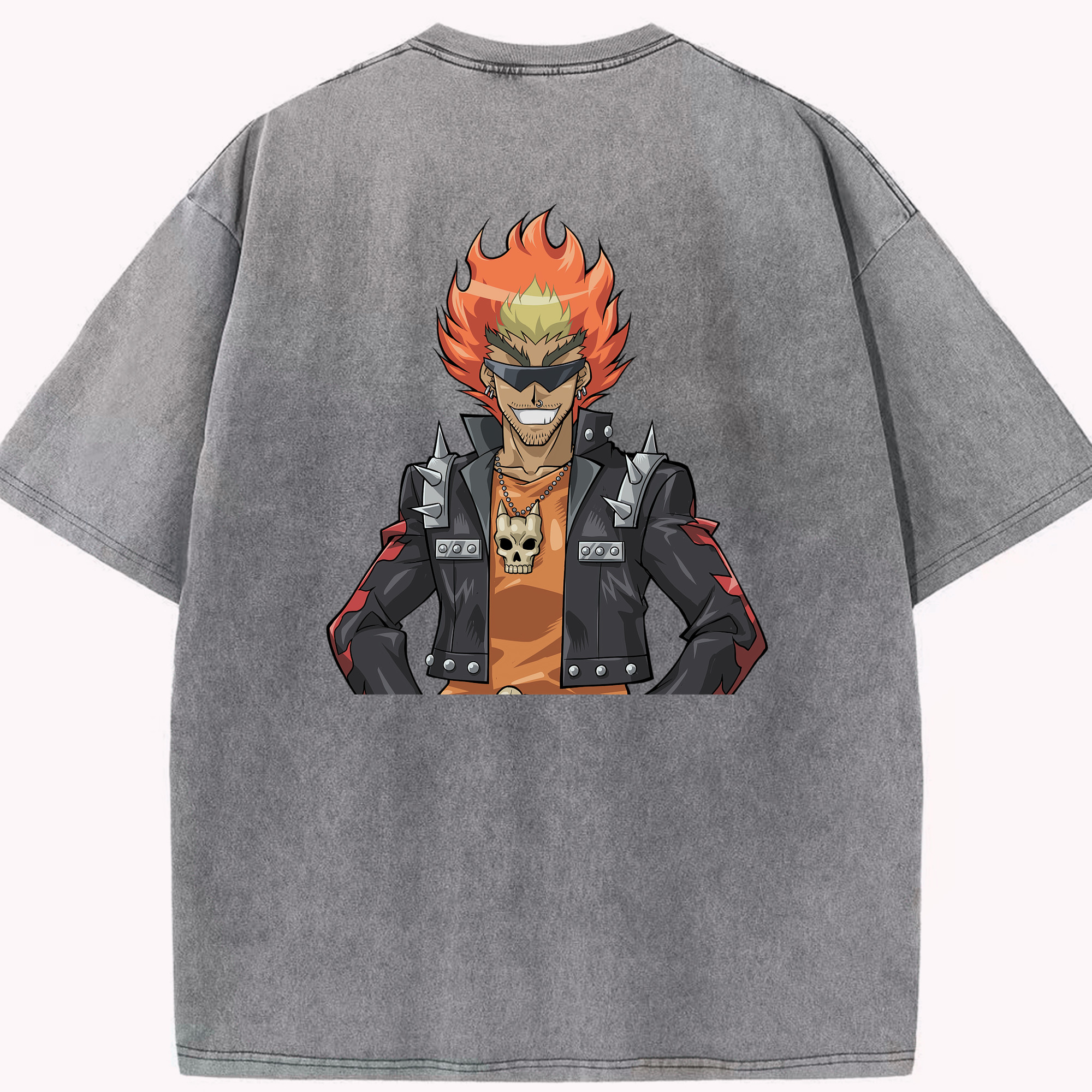 （画像用） 遊☆戯☆王 Yu-Gi-Oh! 綿100% ヴィンテージ風 半袖Tシャツ（背面プリント）