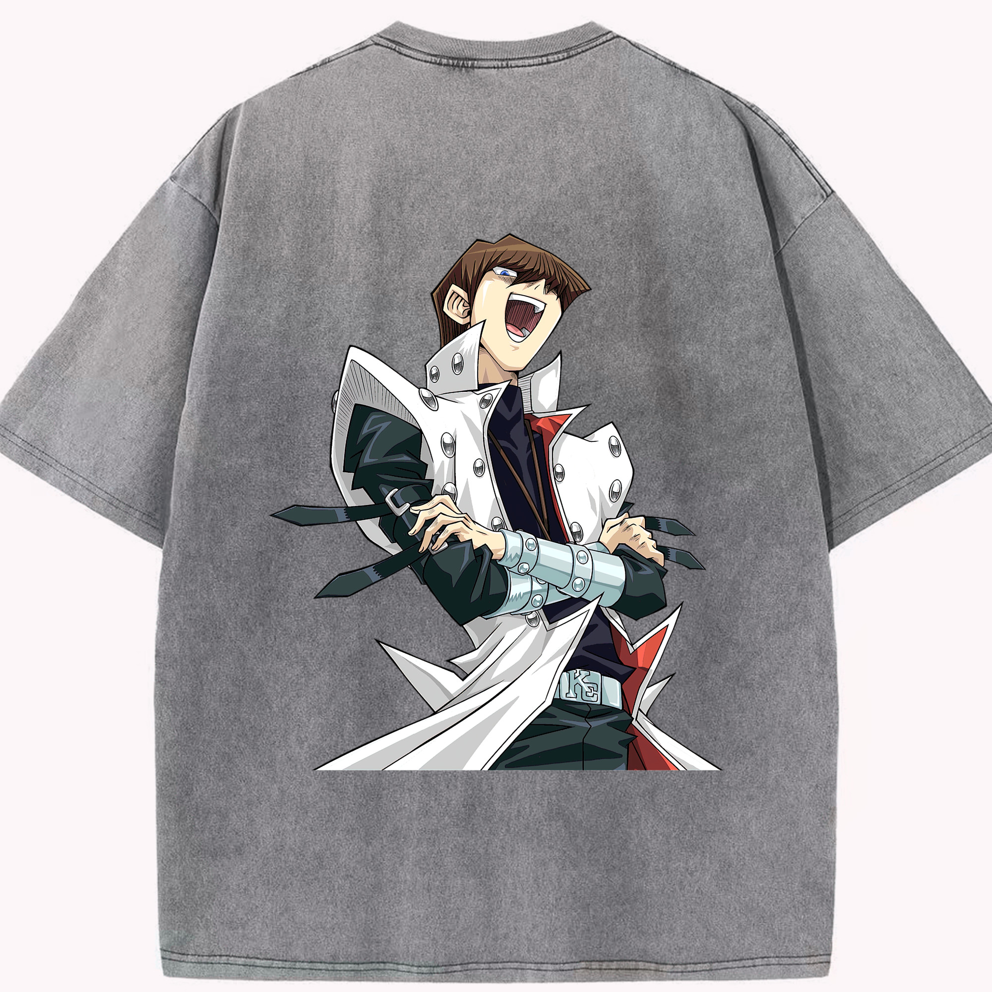 （画像用） 遊☆戯☆王 Yu-Gi-Oh! 綿100% ヴィンテージ風 半袖Tシャツ（背面プリント）