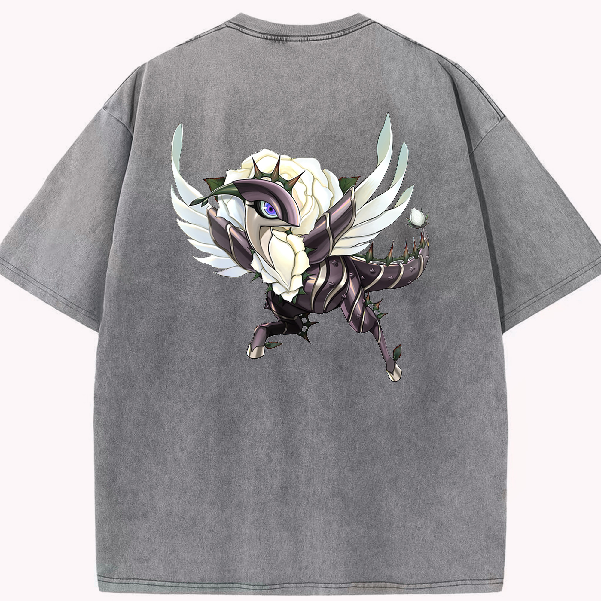 （画像用） 遊☆戯☆王 Yu-Gi-Oh! 綿100% ヴィンテージ風 半袖Tシャツ（背面プリント）