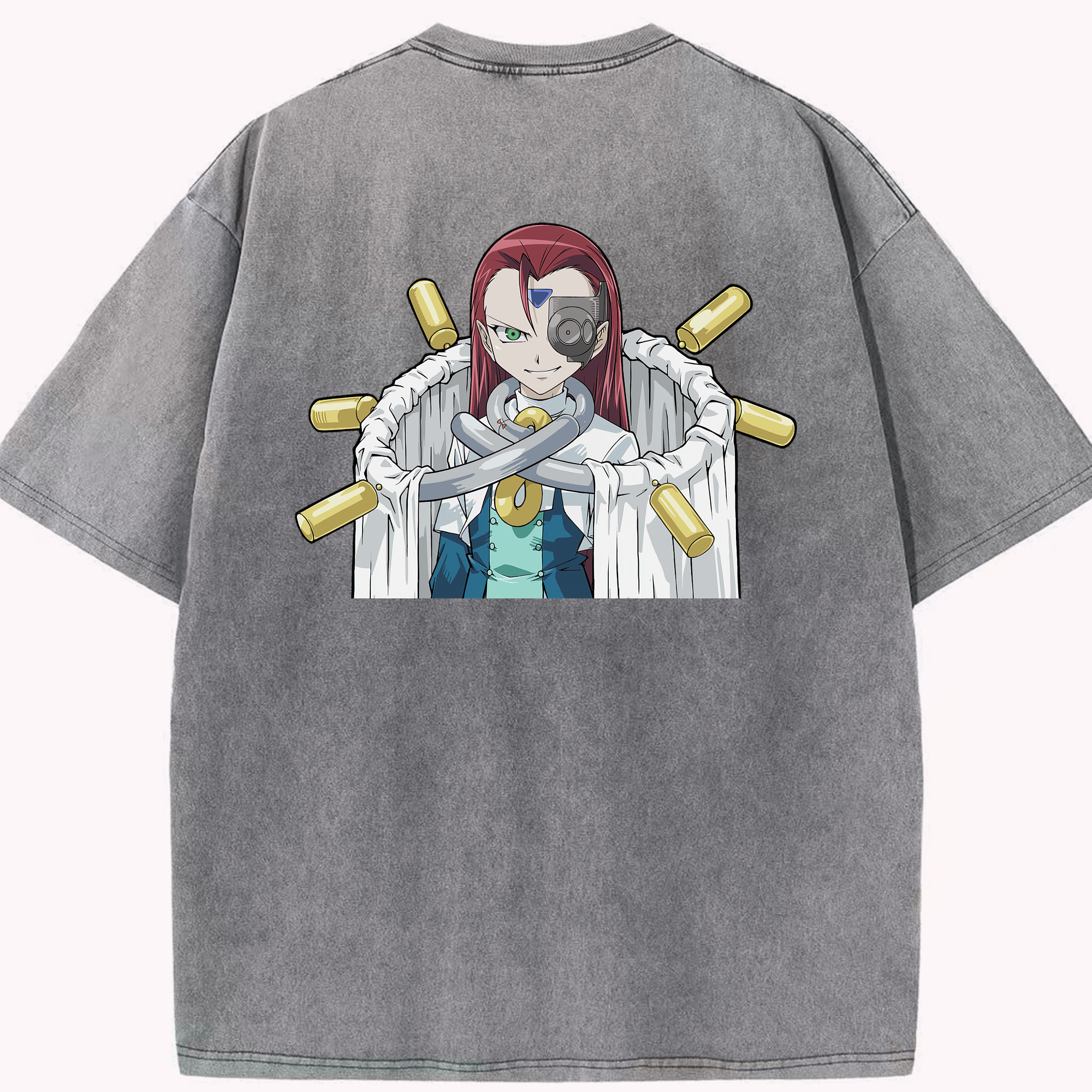 （画像用） 遊☆戯☆王 Yu-Gi-Oh! 綿100% ヴィンテージ風 半袖Tシャツ（背面プリント）