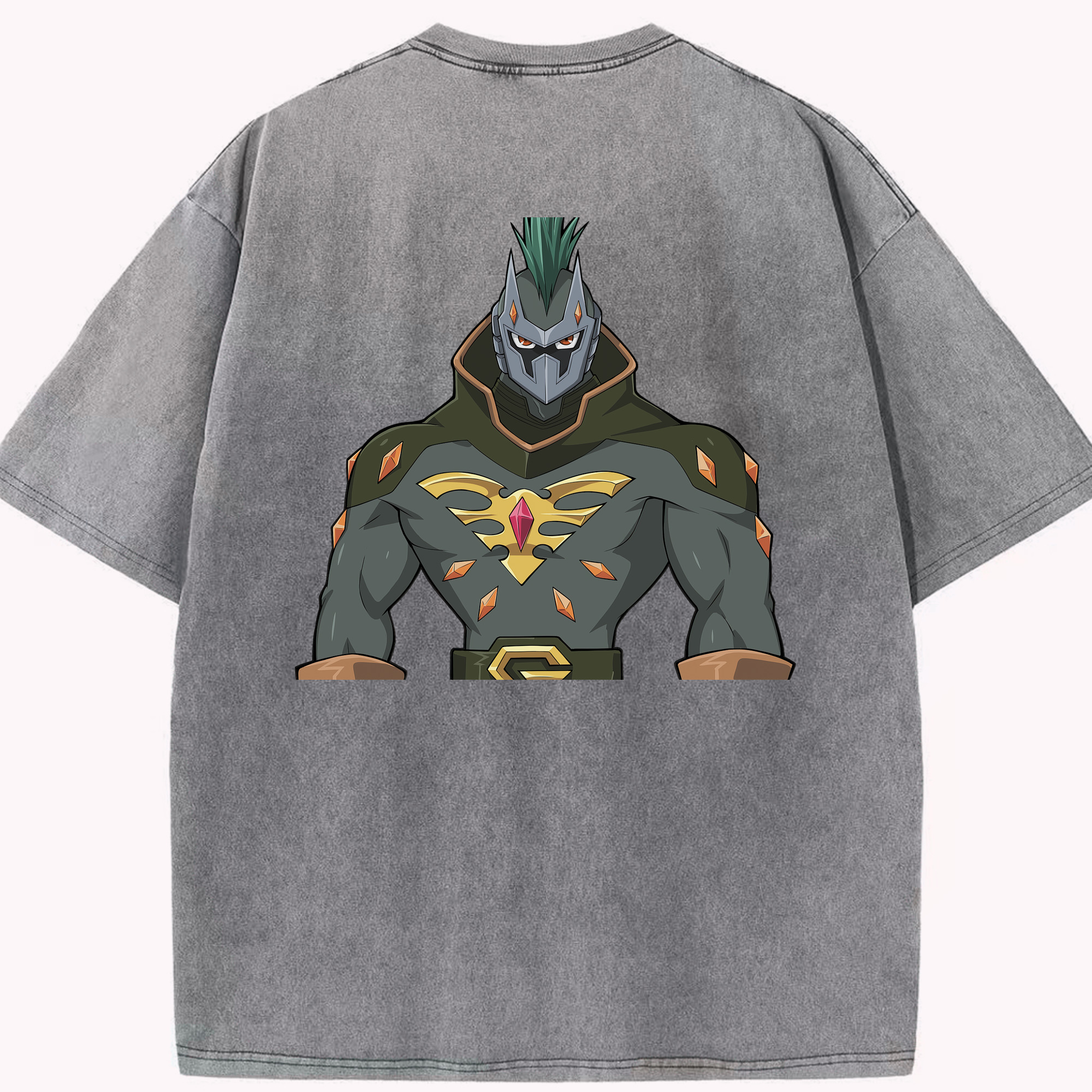 （画像用） 遊☆戯☆王 Yu-Gi-Oh! 綿100% ヴィンテージ風 半袖Tシャツ（背面プリント）