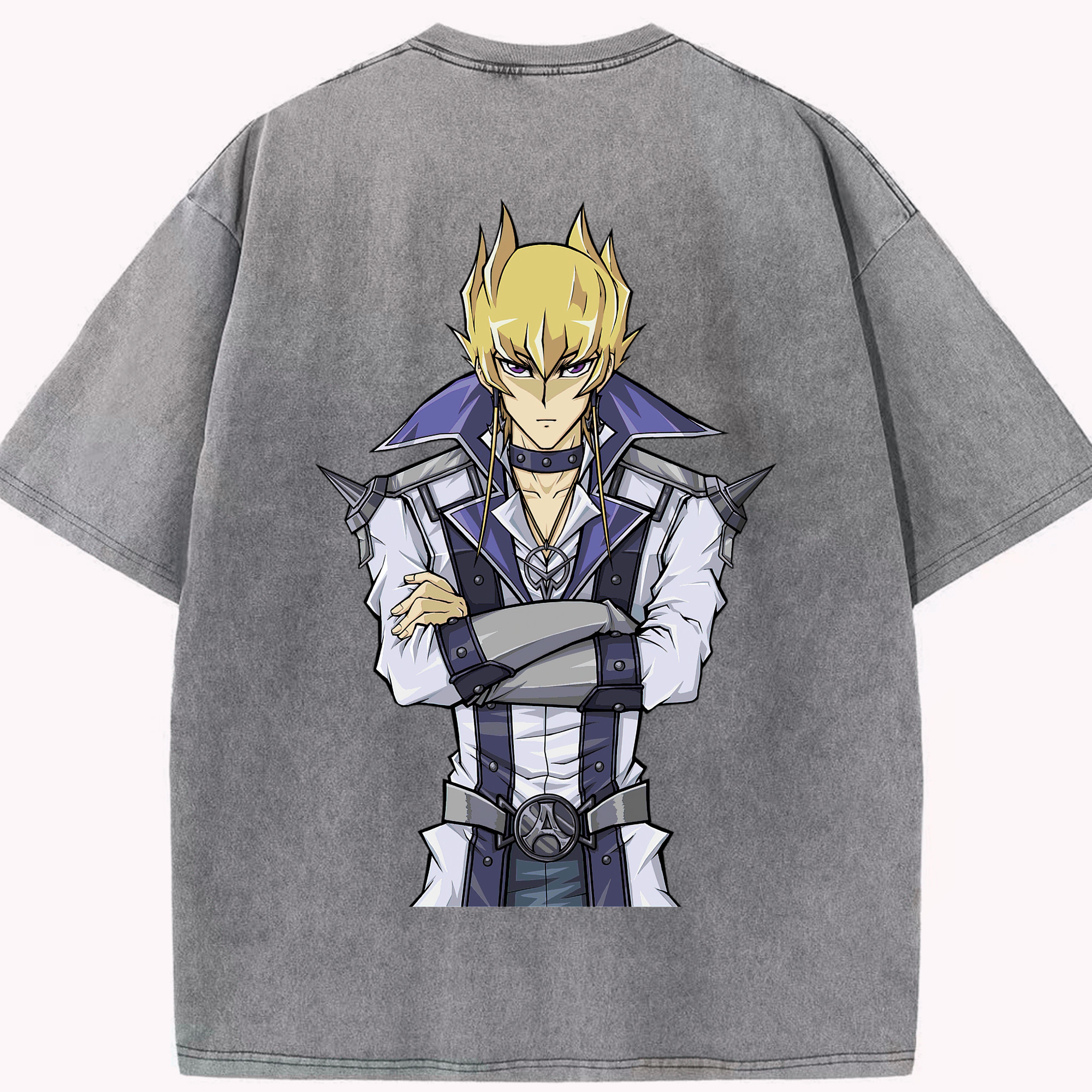 （画像用） 遊☆戯☆王 Yu-Gi-Oh! 綿100% ヴィンテージ風 半袖Tシャツ（背面プリント）