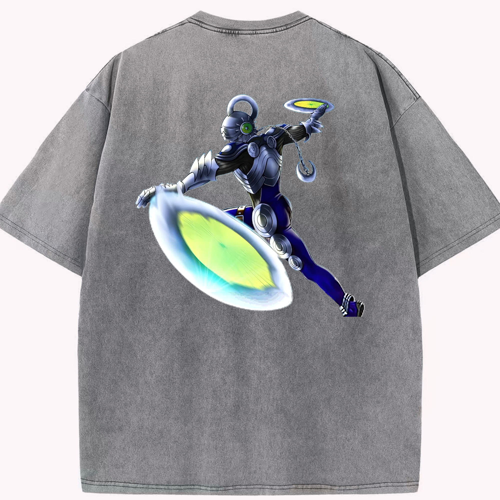 （画像用） 遊☆戯☆王 Yu-Gi-Oh! 綿100% ヴィンテージ風 半袖Tシャツ（背面プリント）