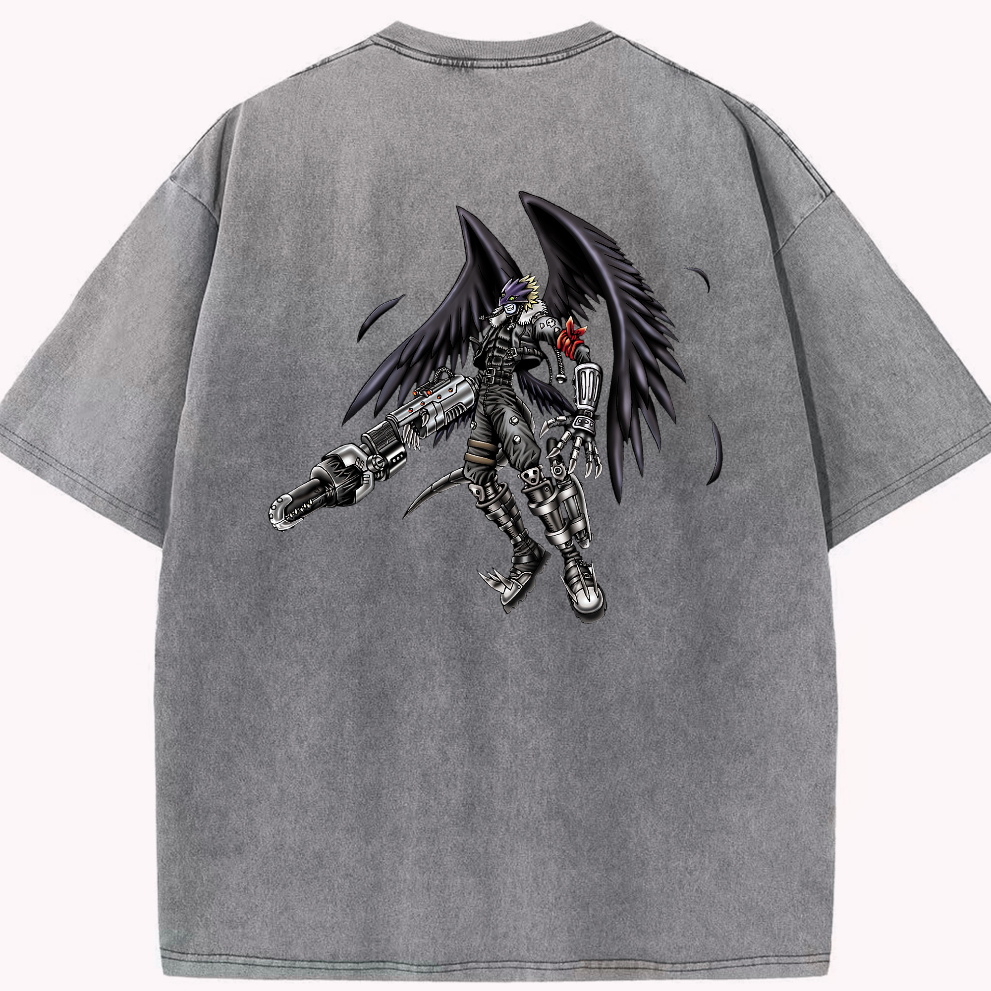 （画像用） 遊☆戯☆王 Yu-Gi-Oh! 綿100% ヴィンテージ風 半袖Tシャツ（背面プリント）
