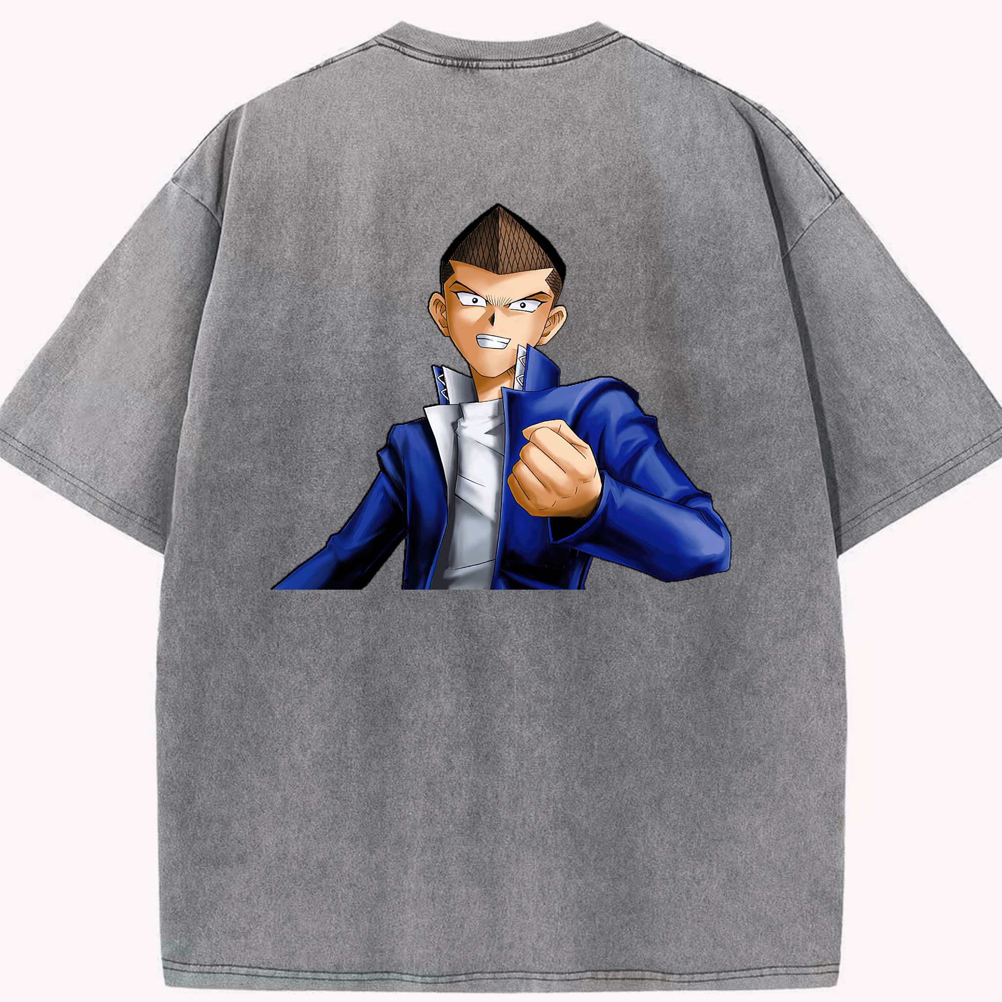 （画像用） 遊☆戯☆王 Yu-Gi-Oh! 綿100% ヴィンテージ風 半袖Tシャツ（背面プリント）