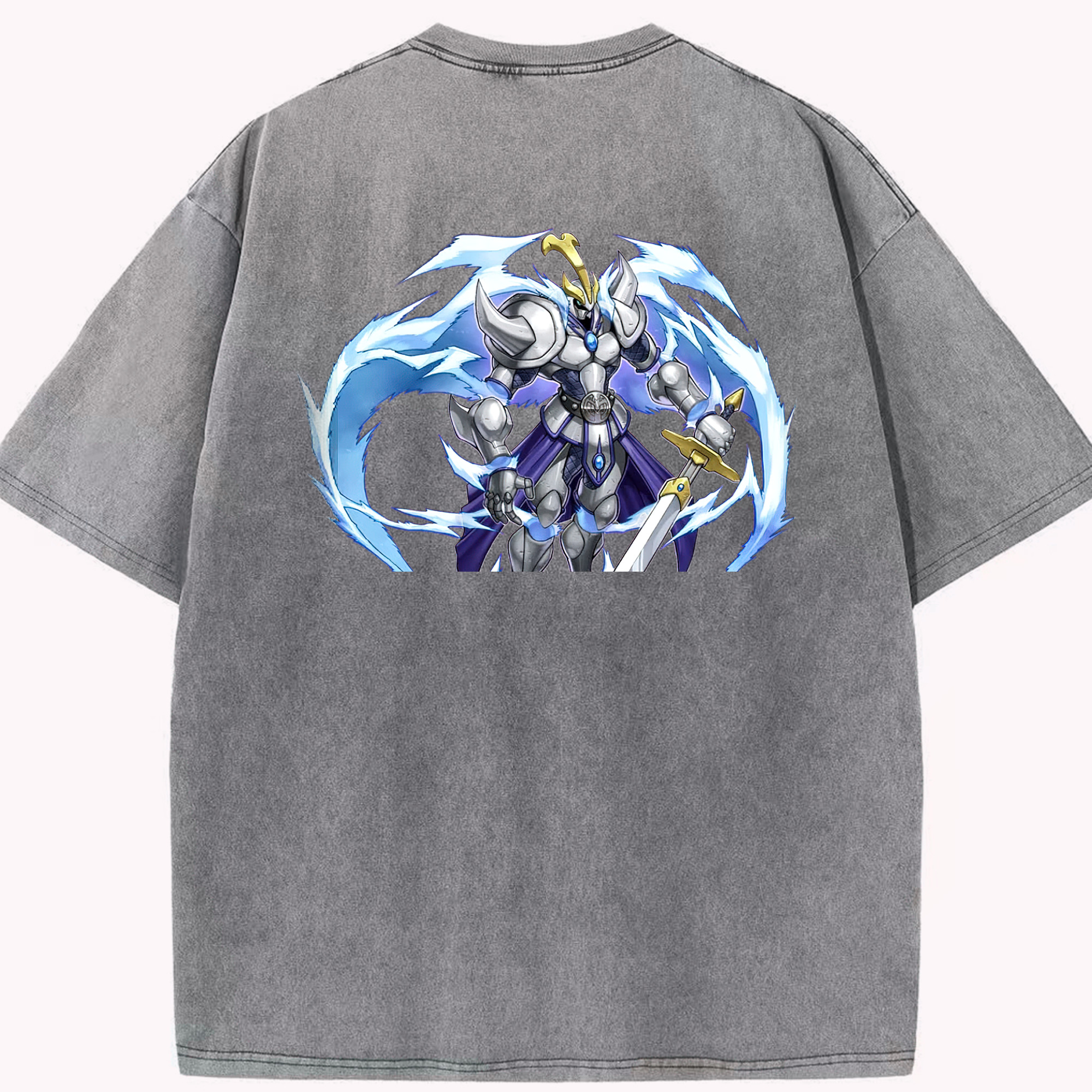 （画像用） 遊☆戯☆王 Yu-Gi-Oh! 綿100% ヴィンテージ風 半袖Tシャツ（背面プリント）