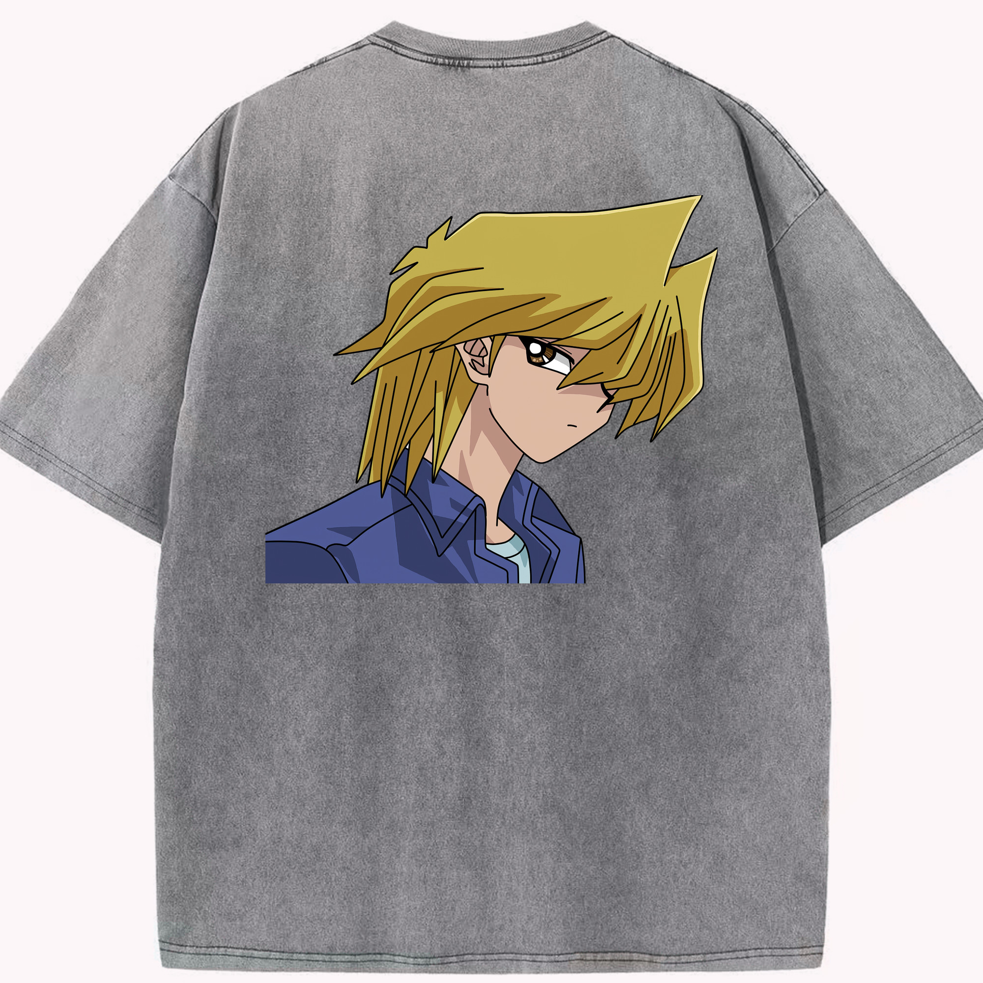 （画像用） 遊☆戯☆王 Yu-Gi-Oh! 綿100% ヴィンテージ風 半袖Tシャツ（背面プリント）