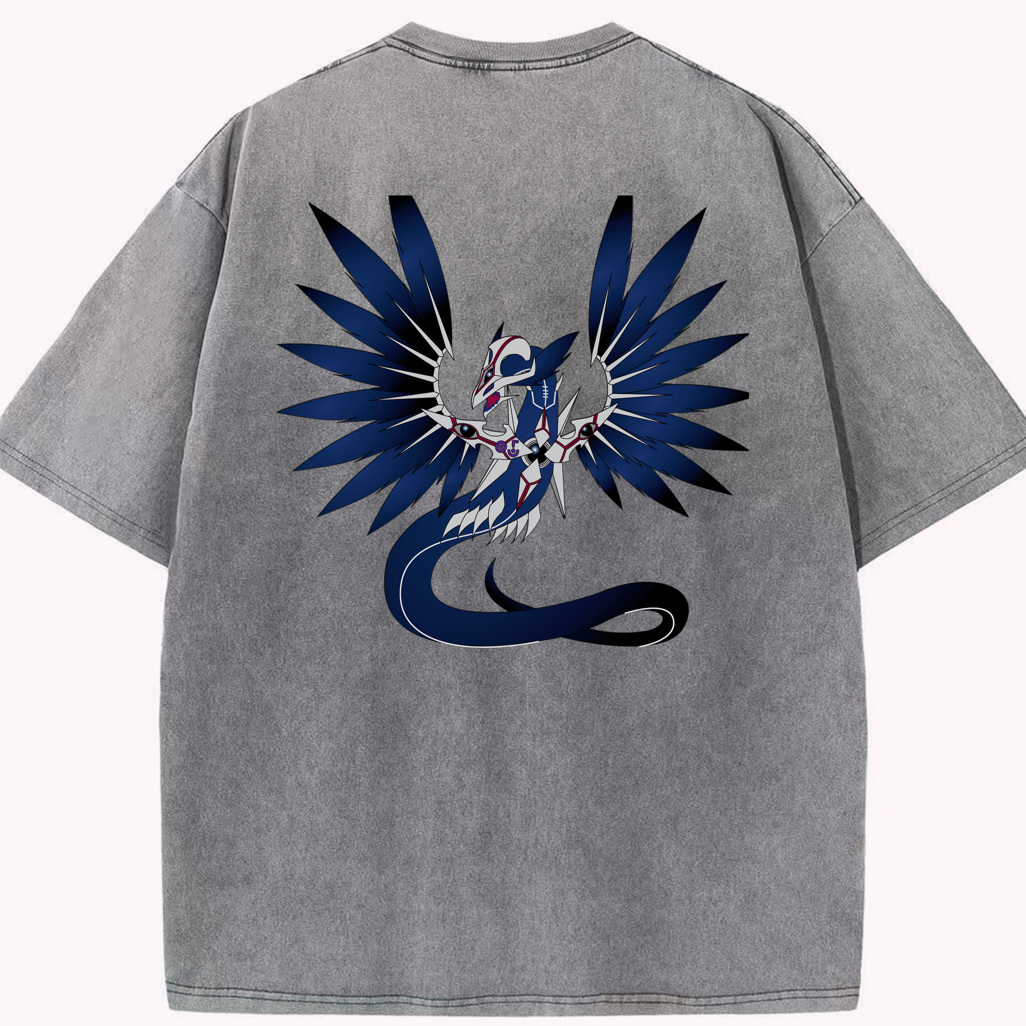 （画像用） 遊☆戯☆王 Yu-Gi-Oh! 綿100% ヴィンテージ風 半袖Tシャツ（背面プリント）