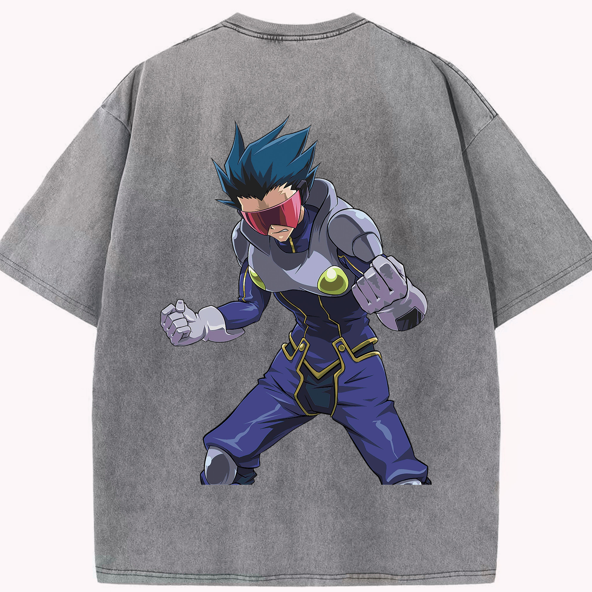 （画像用） 遊☆戯☆王 Yu-Gi-Oh! 綿100% ヴィンテージ風 半袖Tシャツ（背面プリント）