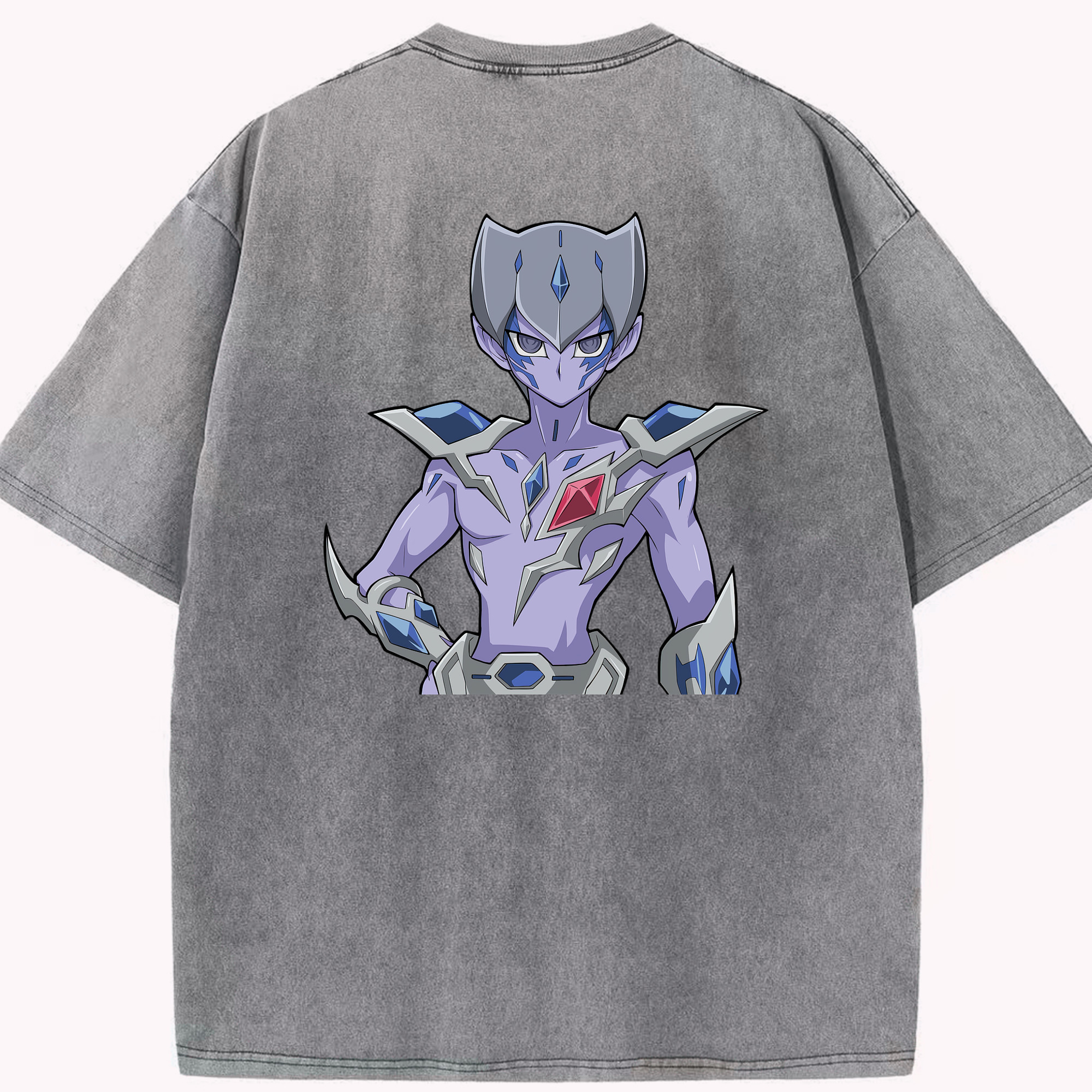 （画像用） 遊☆戯☆王 Yu-Gi-Oh! 綿100% ヴィンテージ風 半袖Tシャツ（背面プリント）