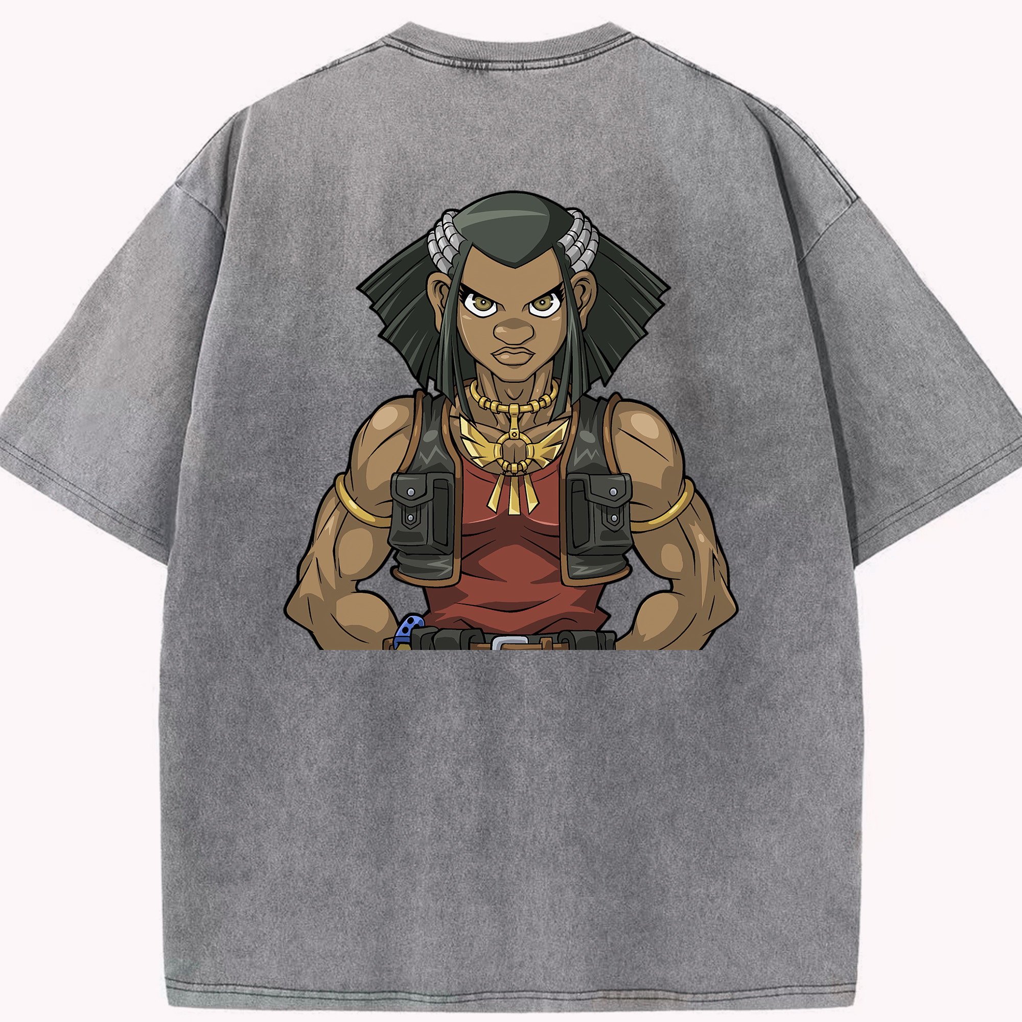 （画像用） 遊☆戯☆王 Yu-Gi-Oh! 綿100% ヴィンテージ風 半袖Tシャツ（背面プリント）