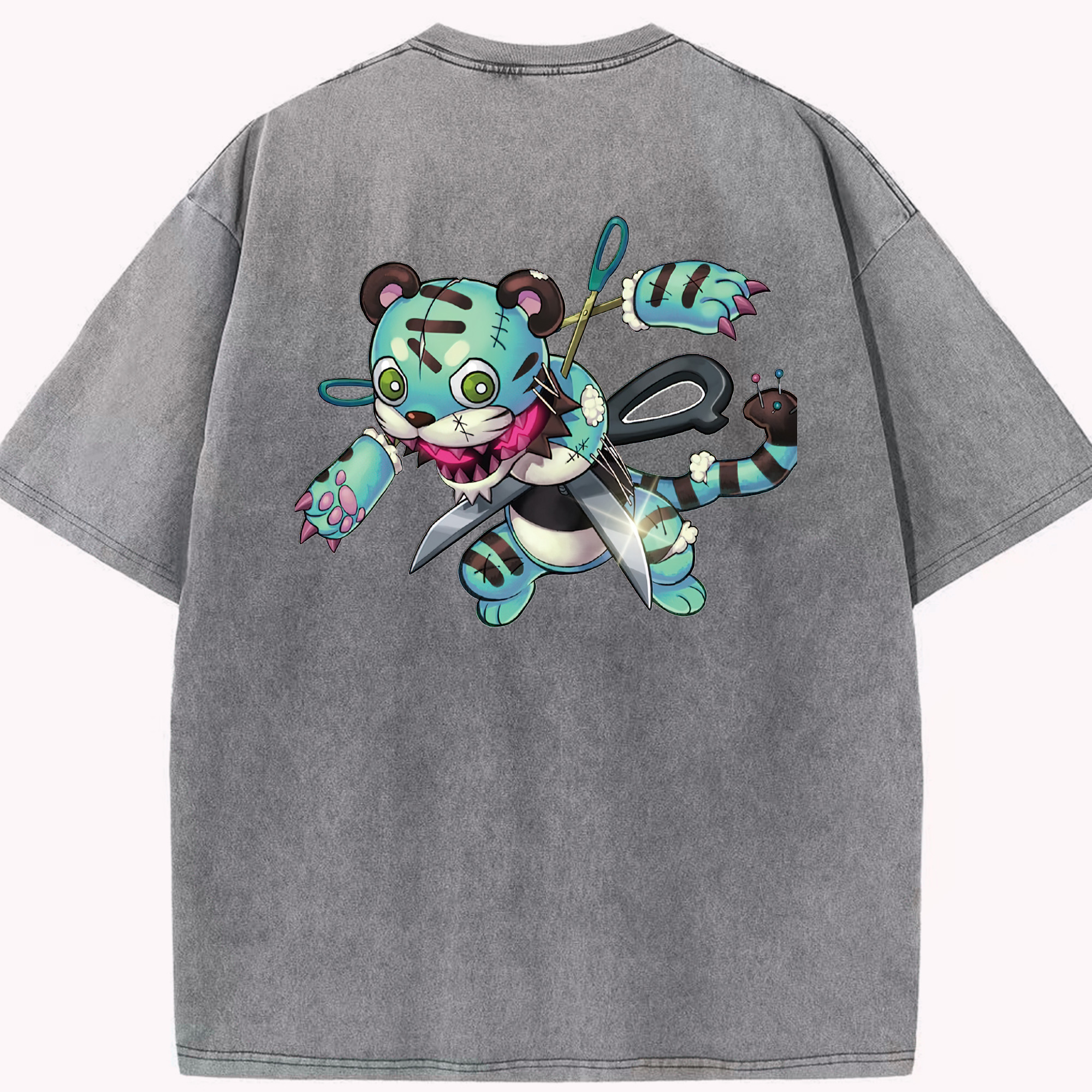 （画像用） 遊☆戯☆王 Yu-Gi-Oh! 綿100% ヴィンテージ風 半袖Tシャツ（背面プリント）