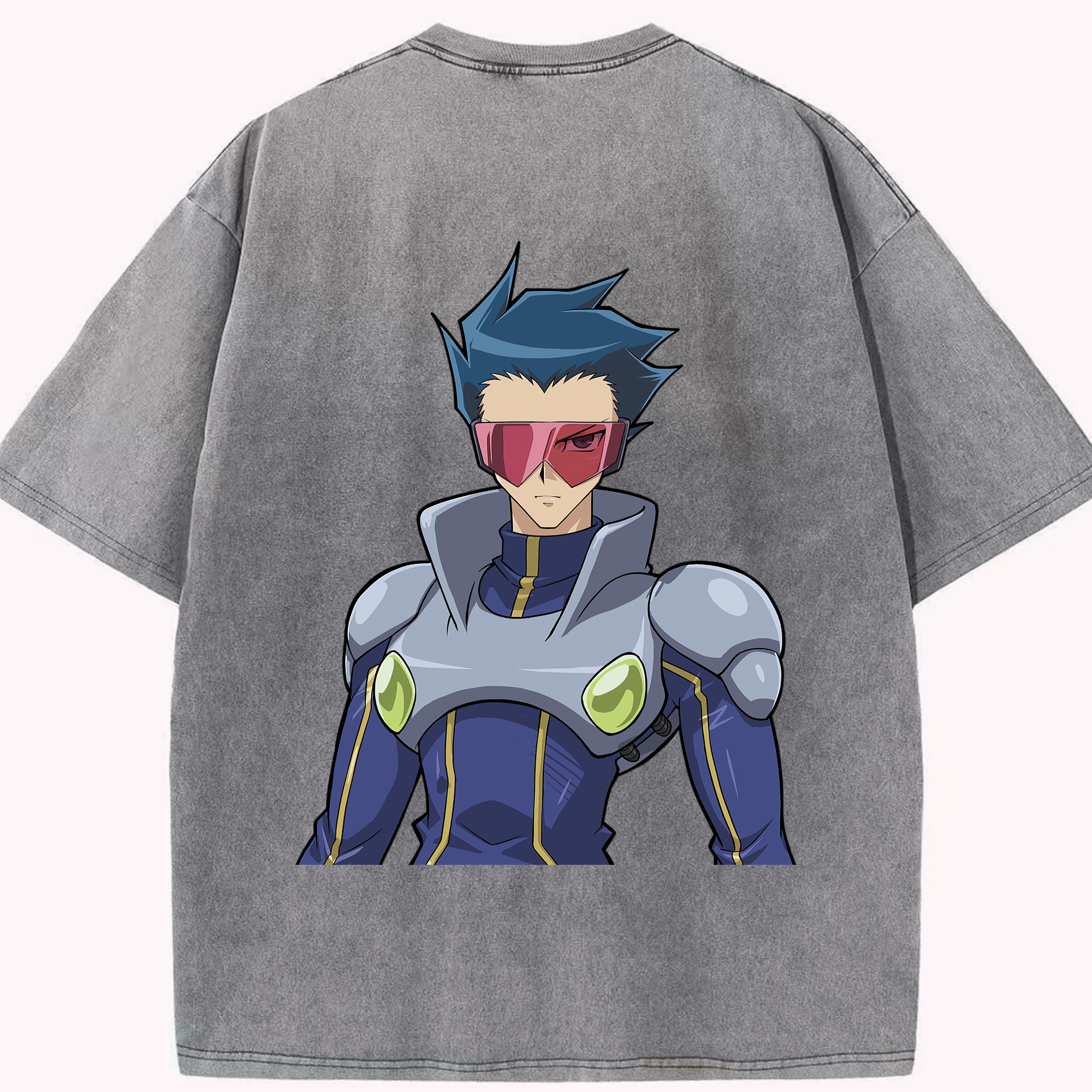 （画像用） 遊☆戯☆王 Yu-Gi-Oh! 綿100% ヴィンテージ風 半袖Tシャツ（背面プリント）