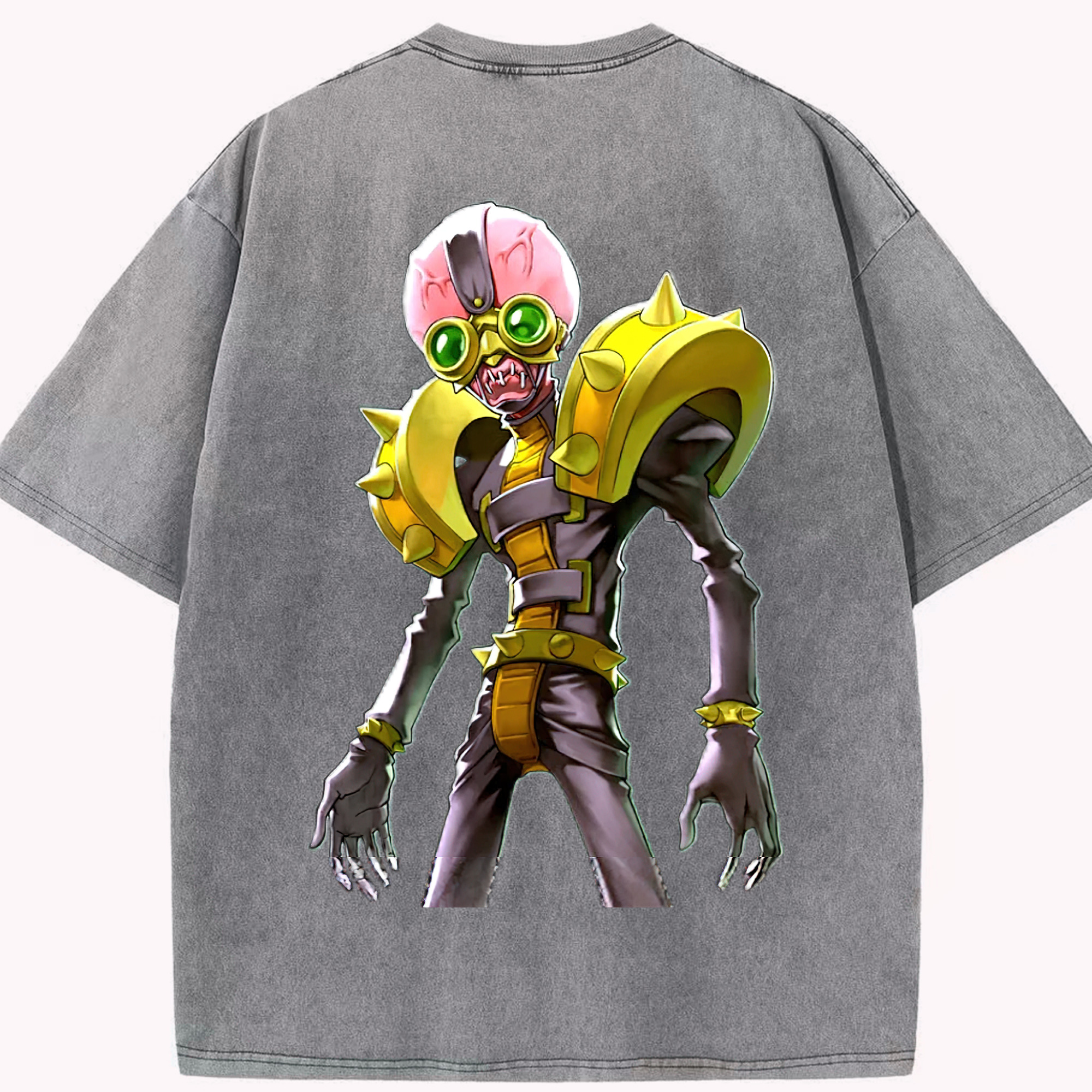 （画像用） 遊☆戯☆王 Yu-Gi-Oh! 綿100% ヴィンテージ風 半袖Tシャツ（背面プリント）