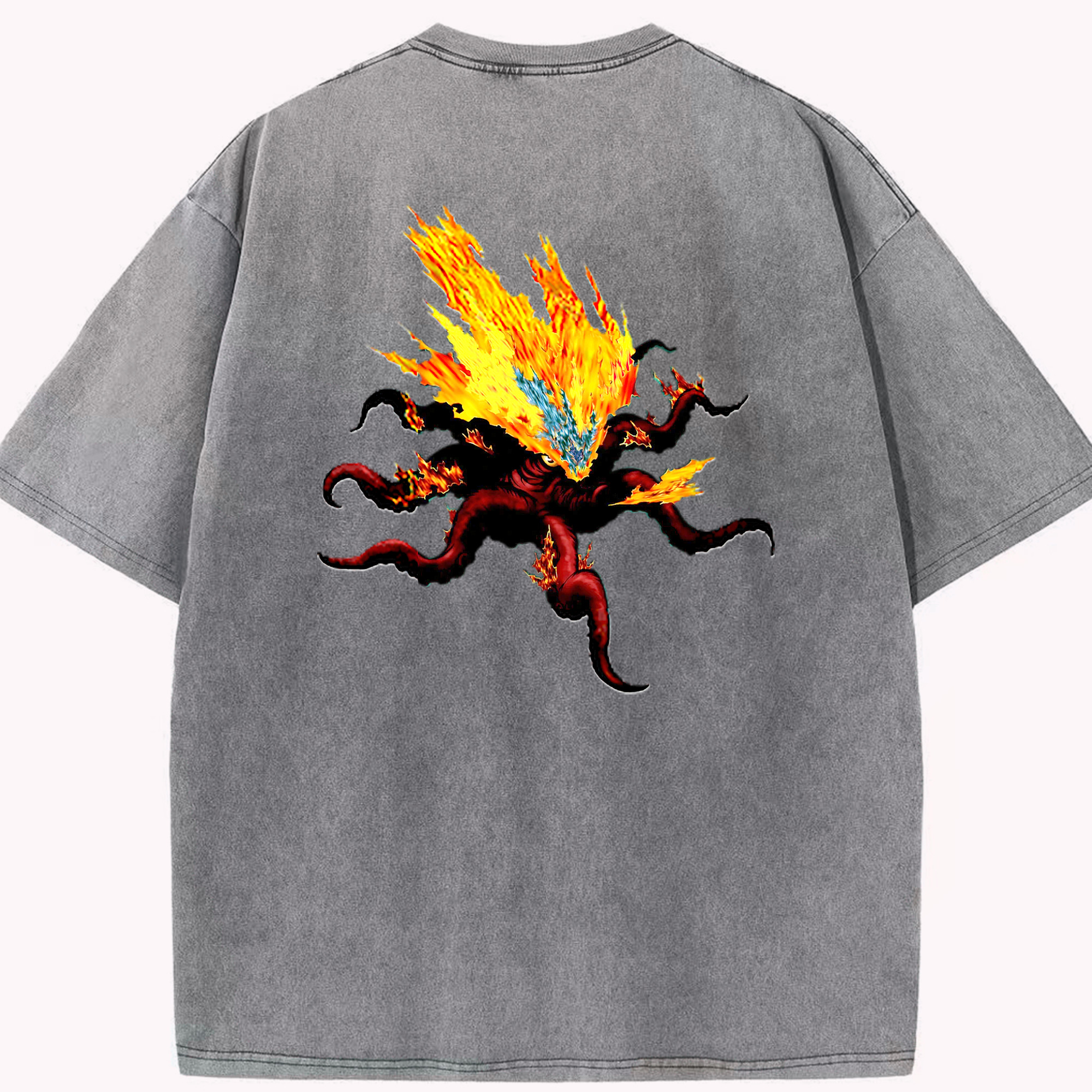 （画像用） 遊☆戯☆王 Yu-Gi-Oh! 綿100% ヴィンテージ風 半袖Tシャツ（背面プリント）