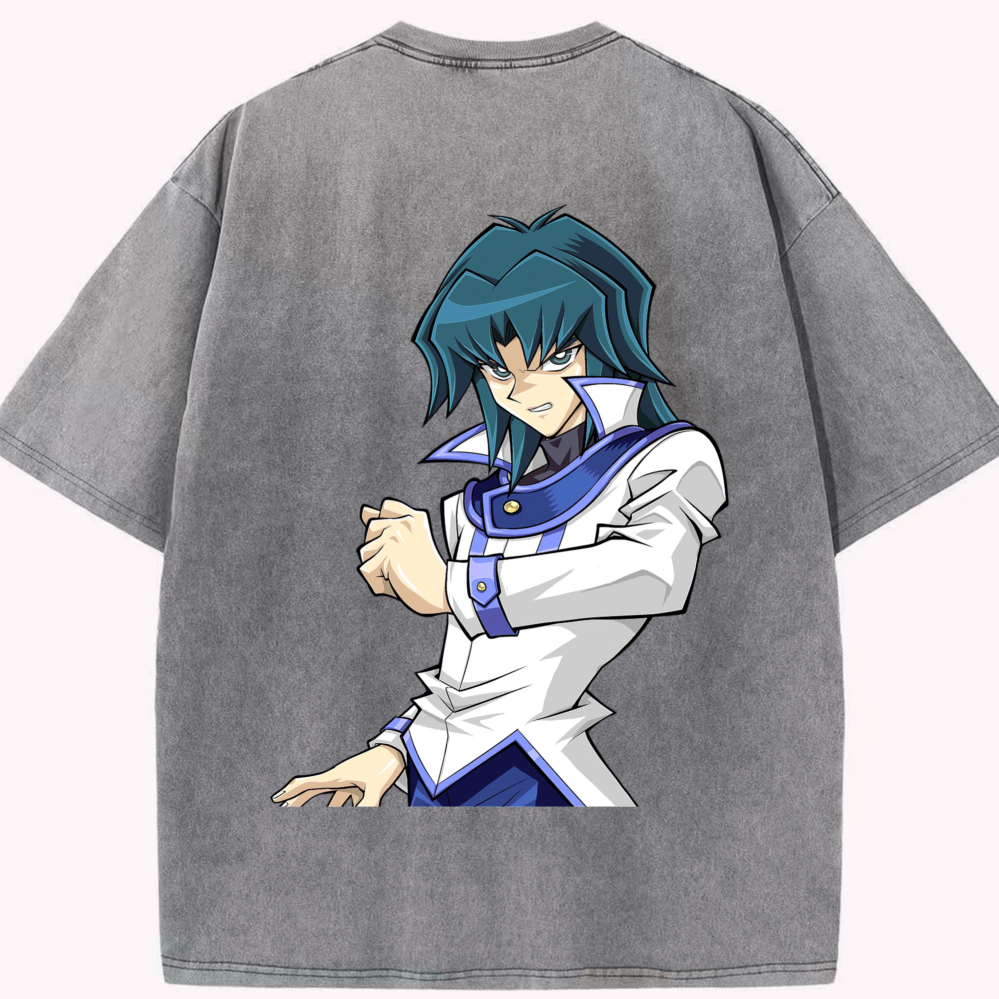 （画像用） 遊☆戯☆王 Yu-Gi-Oh! 綿100% ヴィンテージ風 半袖Tシャツ（背面プリント）