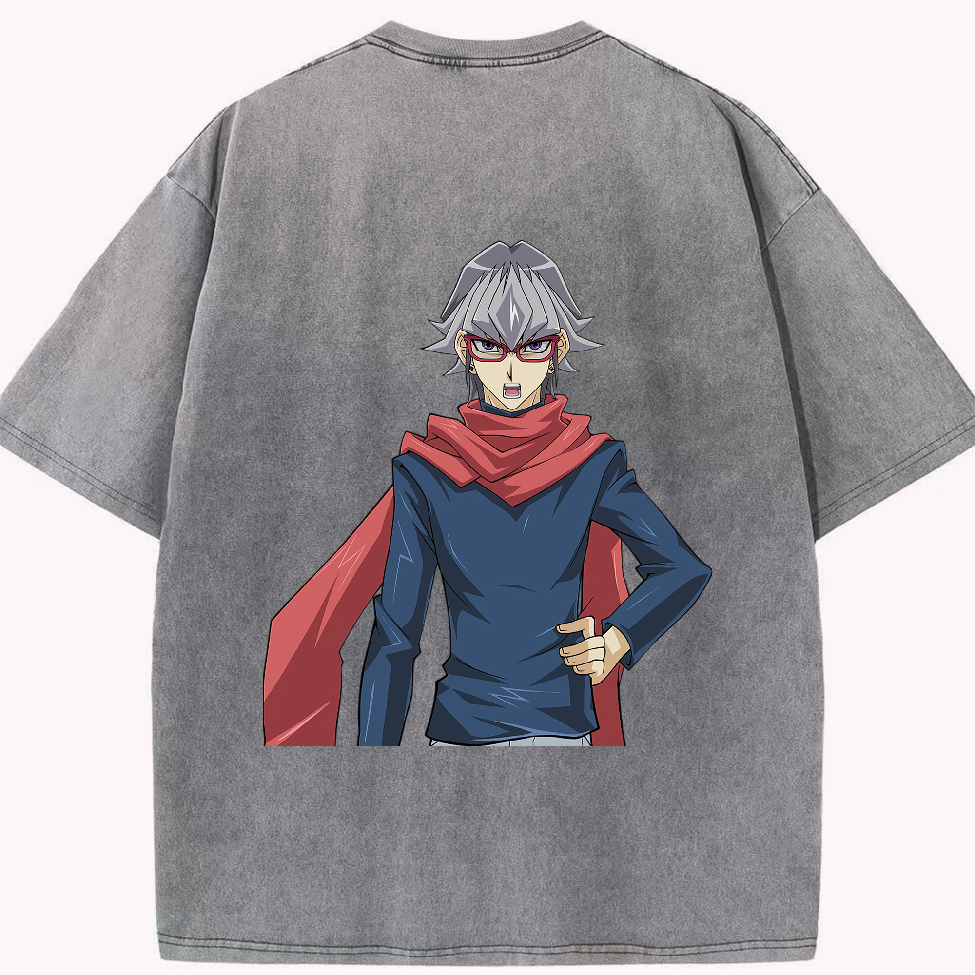 （画像用） 遊☆戯☆王 Yu-Gi-Oh! 綿100% ヴィンテージ風 半袖Tシャツ（背面プリント）