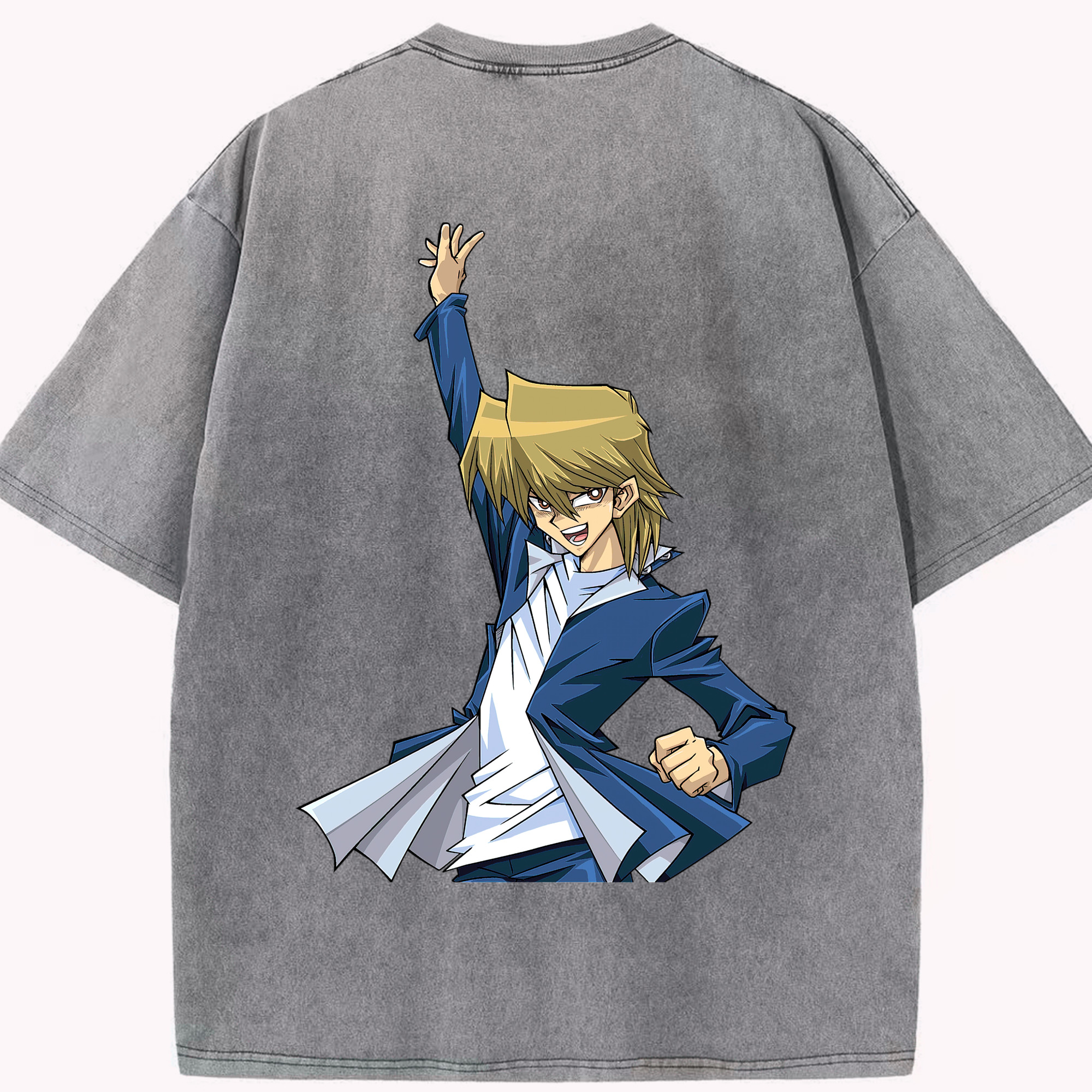 （画像用） 遊☆戯☆王 Yu-Gi-Oh! 綿100% ヴィンテージ風 半袖Tシャツ（背面プリント）