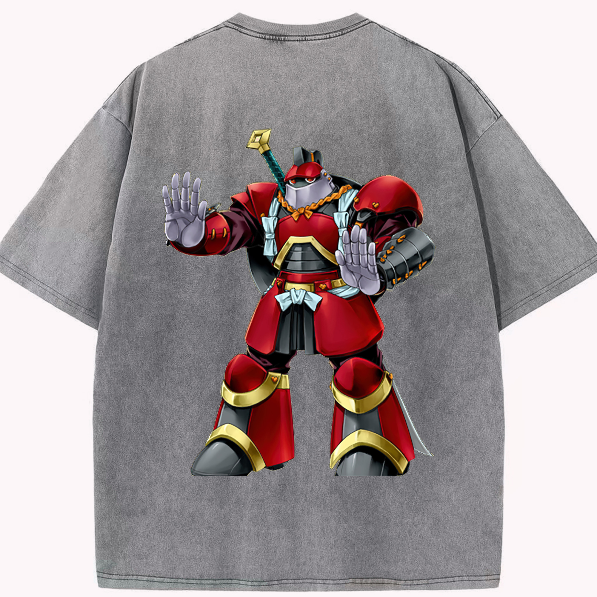（画像用） 遊☆戯☆王 Yu-Gi-Oh! 綿100% ヴィンテージ風 半袖Tシャツ（背面プリント）