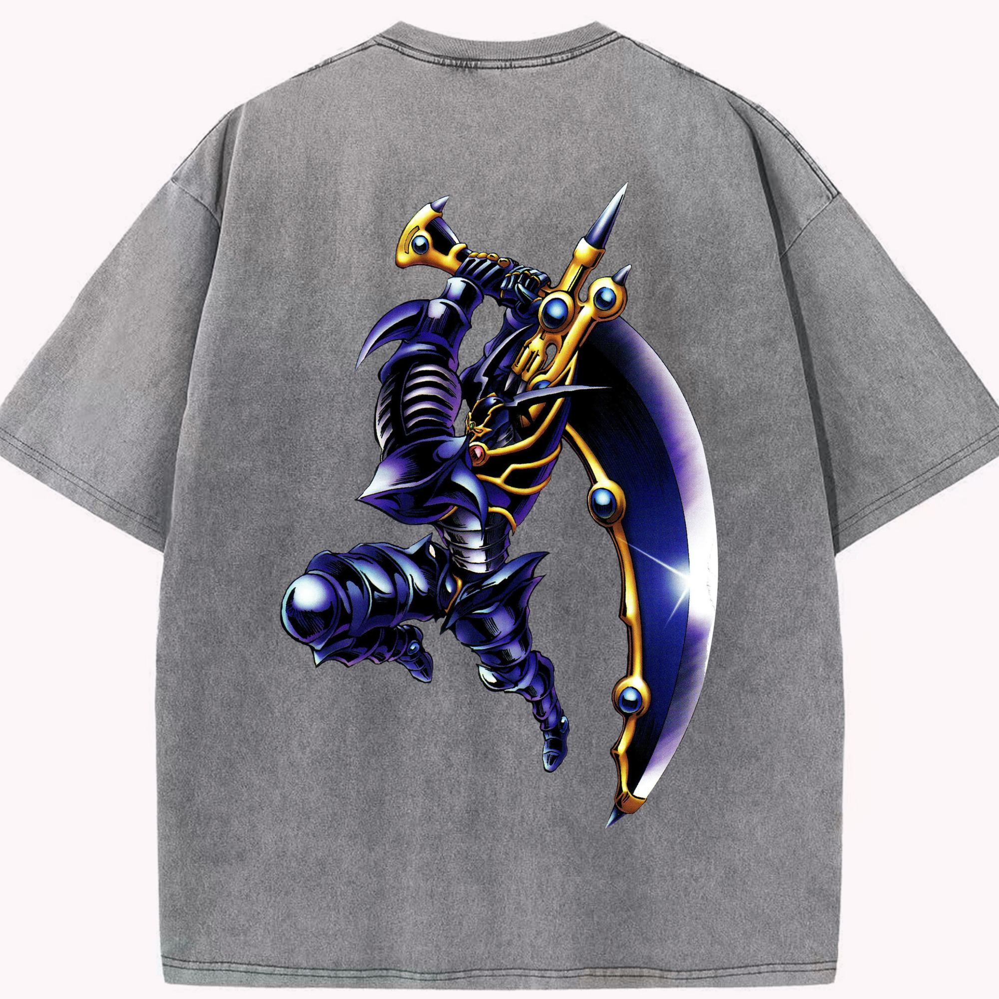 （画像用） 遊☆戯☆王 Yu-Gi-Oh! 綿100% ヴィンテージ風 半袖Tシャツ（背面プリント）